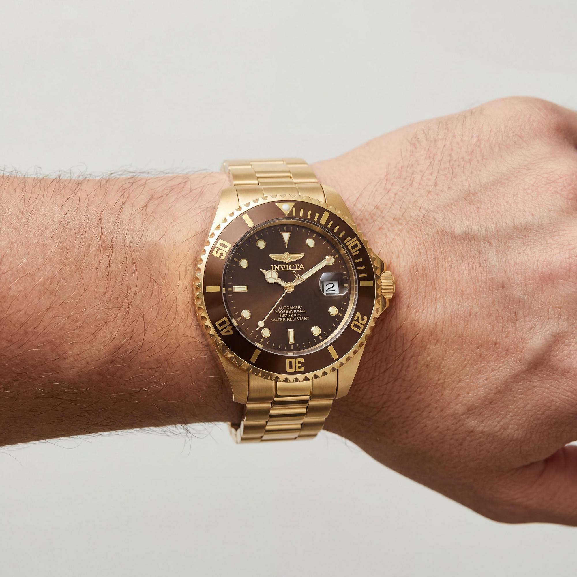 Invicta 35725 Men's Brown/Gold Automatic Watch, 47mm, Photo 3