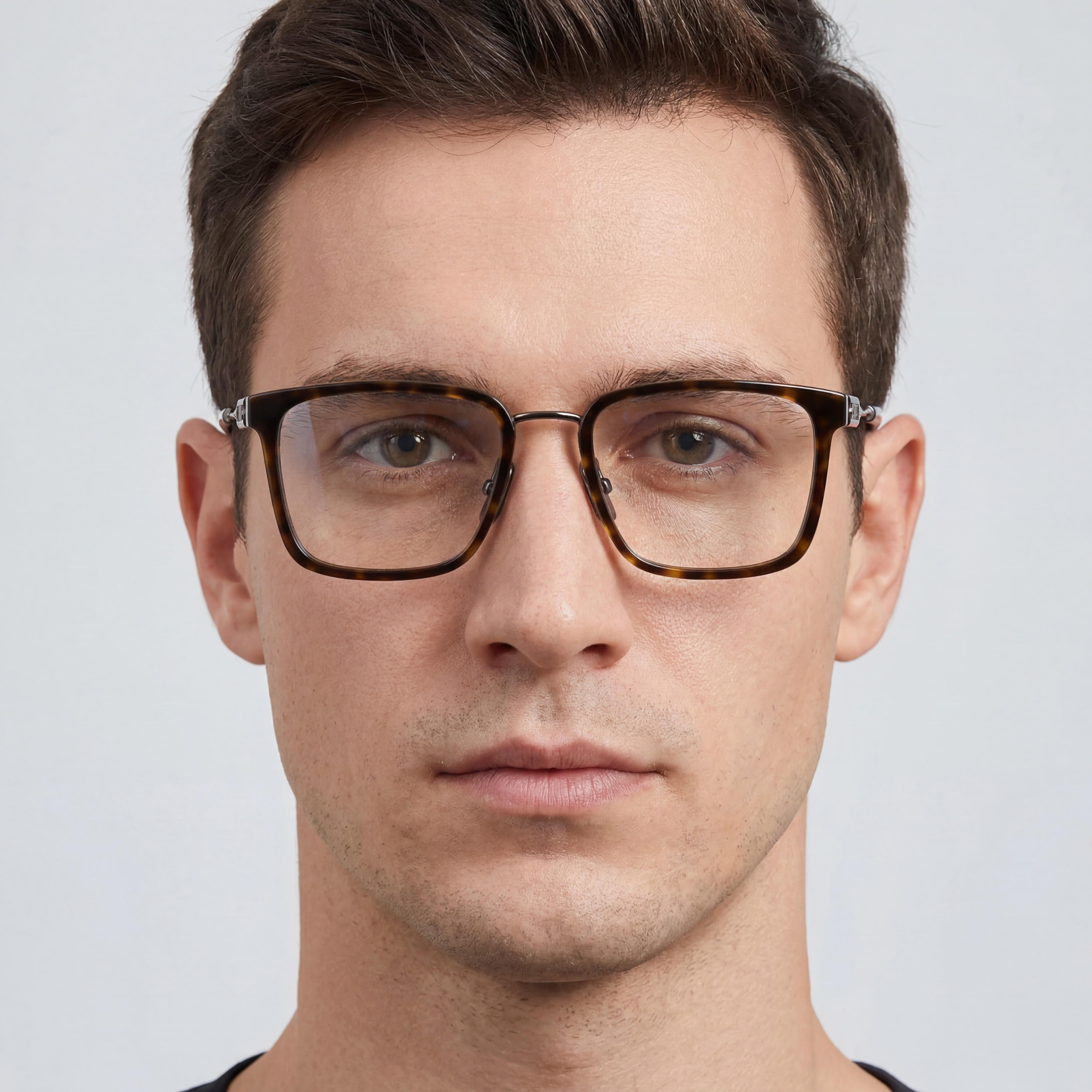 Gafas Police Classic VPLF09 para hombre con montura de aro de acetato y metal rutenio brillante, 53-19-145, Photo 4