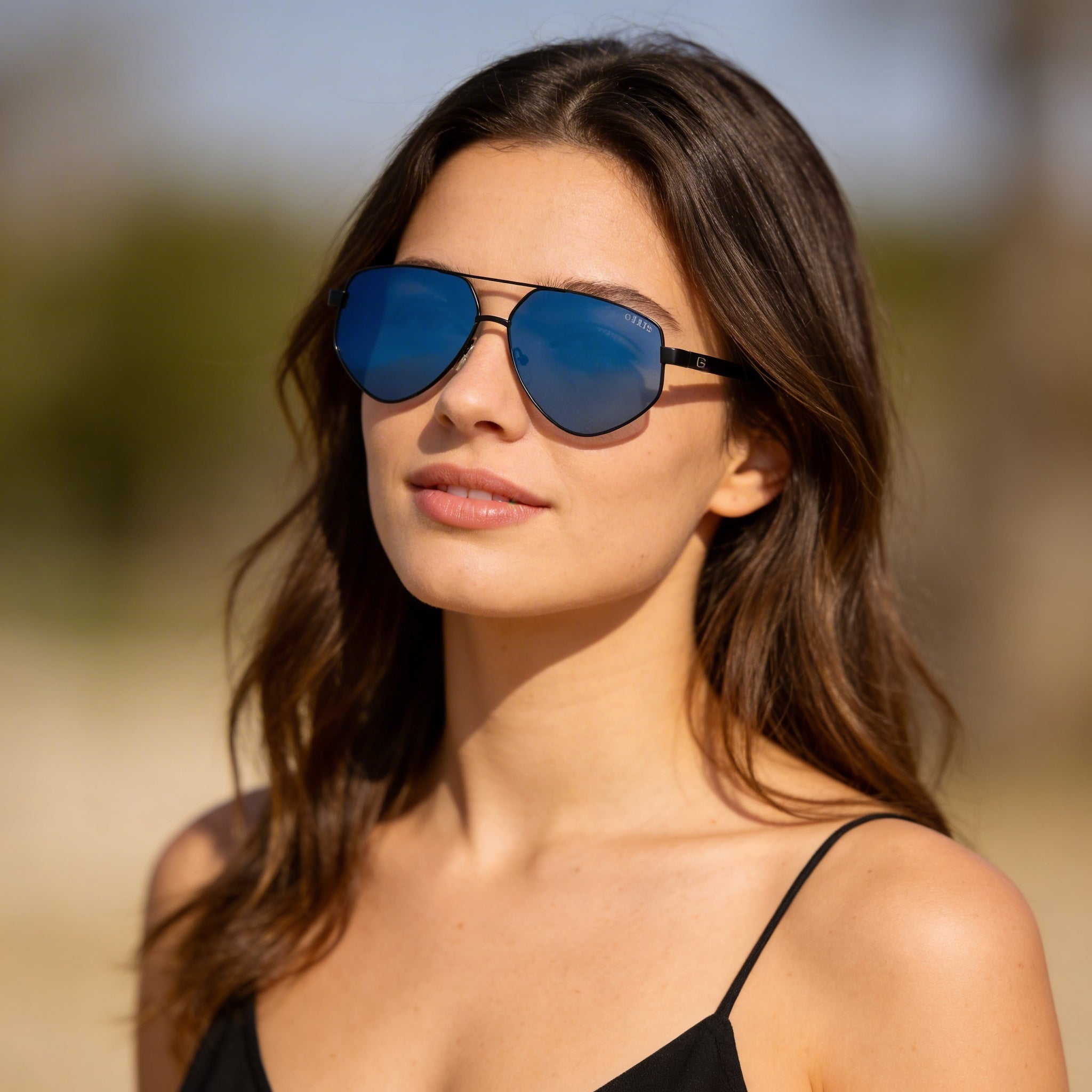 GUESS Classic Women's Multi-Coloured Metal Frame Gradient Multicolored Lenses UV Protection 60mm, Photo 5