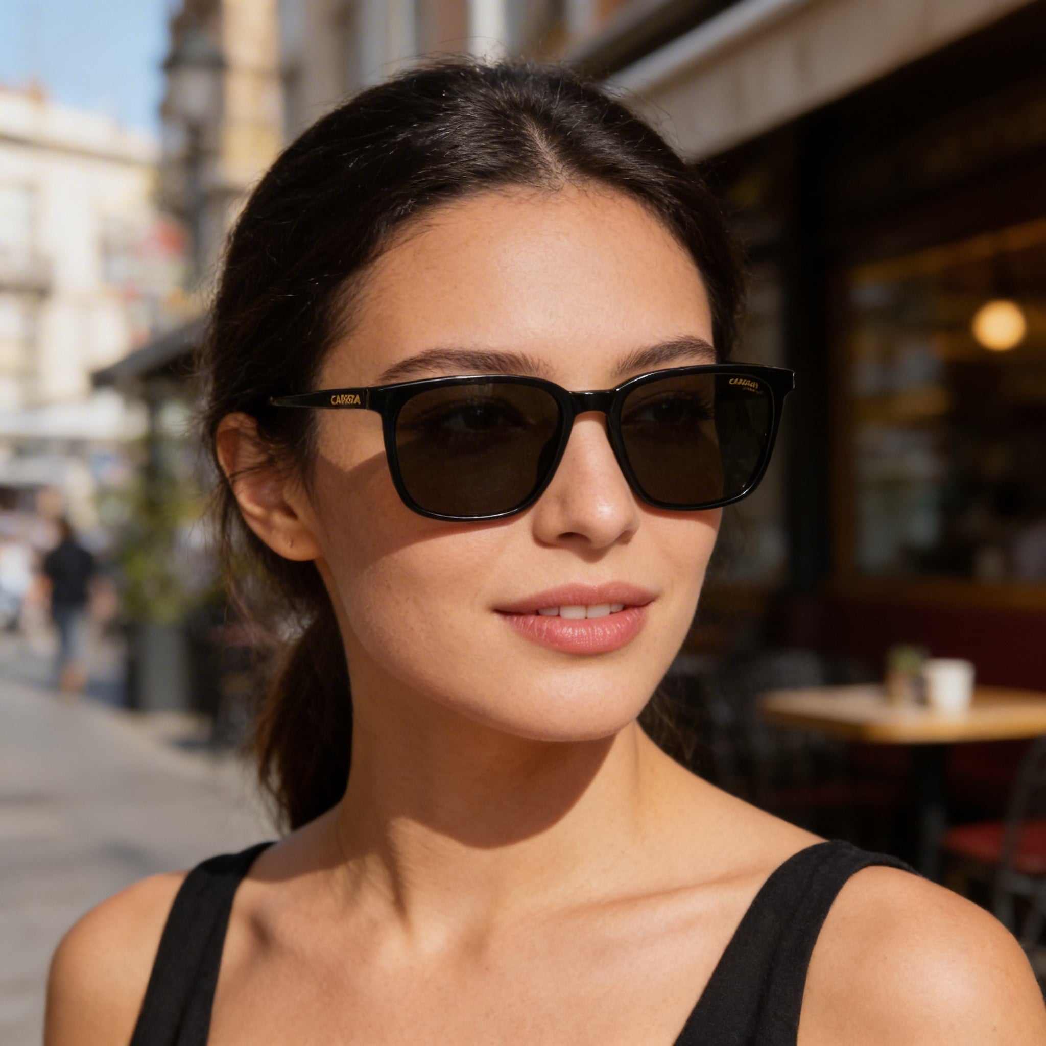 Carrera Carrera 259/S Unisex Black Polyamide Frame UV Protected Sunglasses 55mm, Photo 6