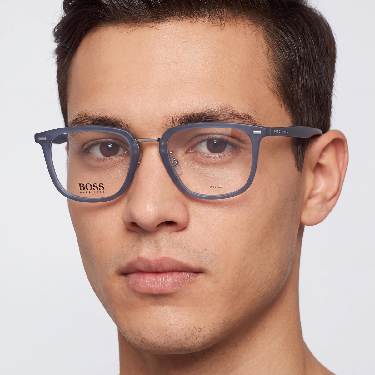 Gafas de sol unisex Boss 1341/F con montura de poliamida azul mate y lentes polarizadas de policarbonato de 54 mm, Photo 4