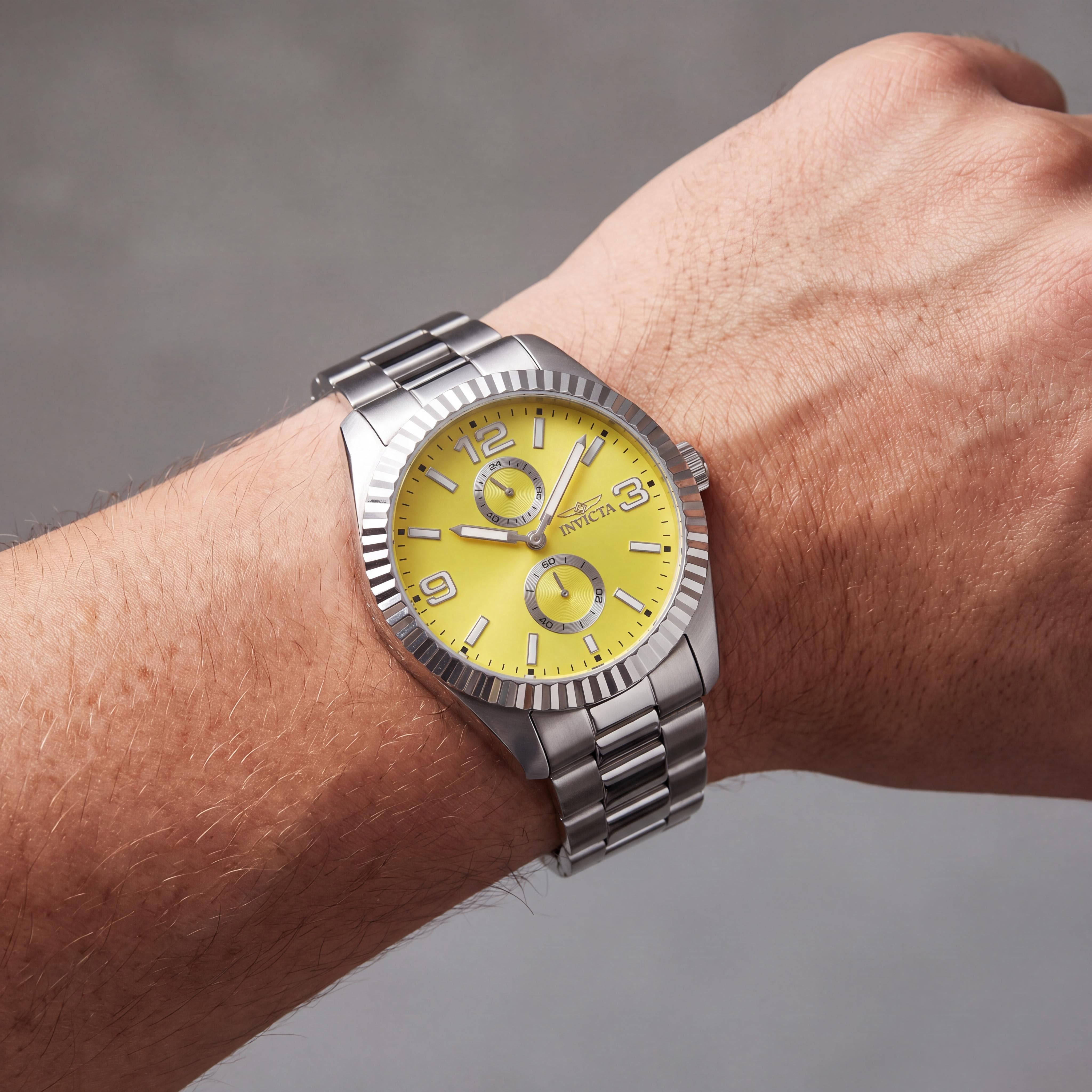 Reloj Invicta Specialty 49528 para hombre, de acero inoxidable, con movimiento de cuarzo y esfera plateada, 43 mm., Photo 4