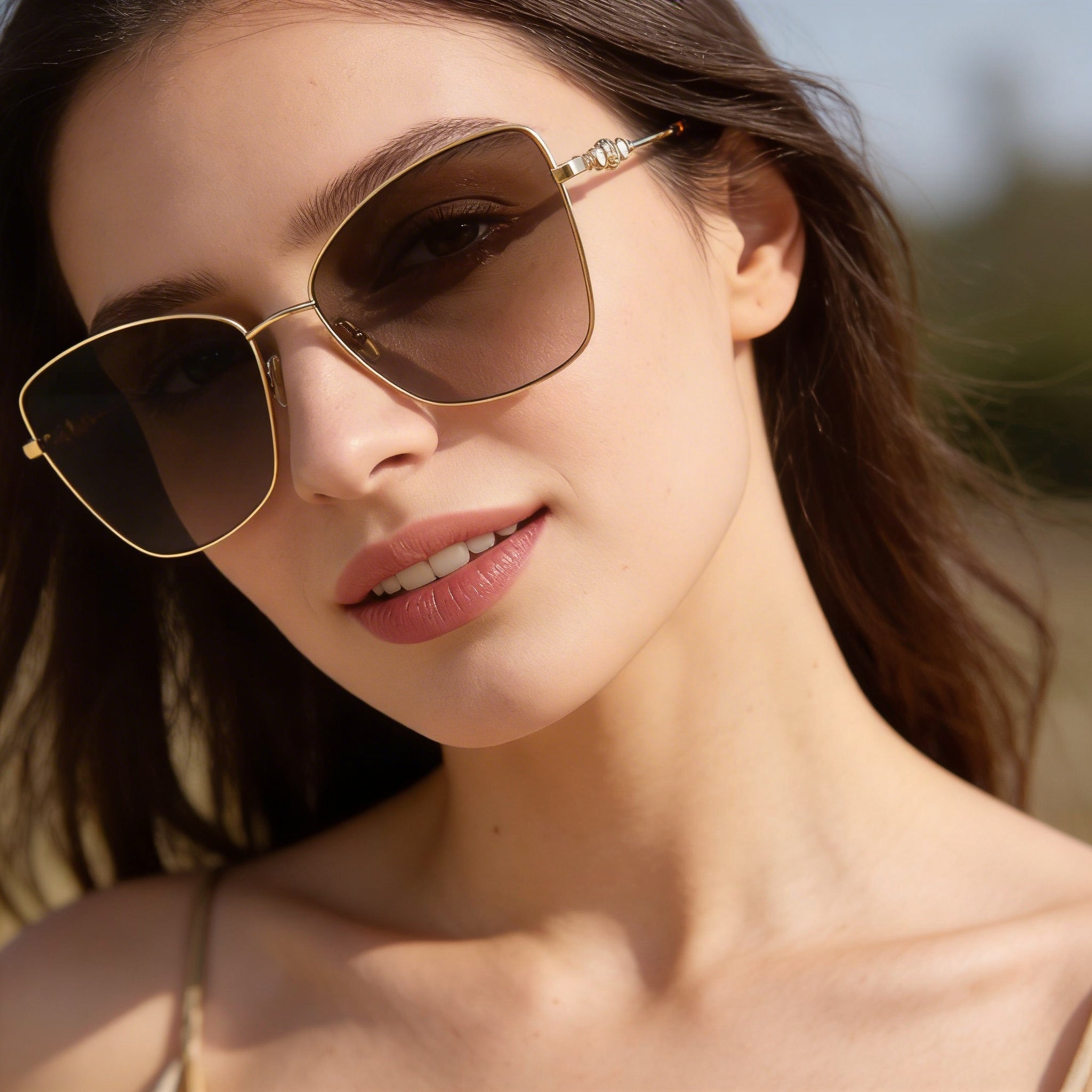 JIMMY CHOO Classic Women's Rose Gold Acetate 100% UV Protection Sunglasses Lens Width 7mm Bridge Width 1mm Temple Length 4mm, Photo 4