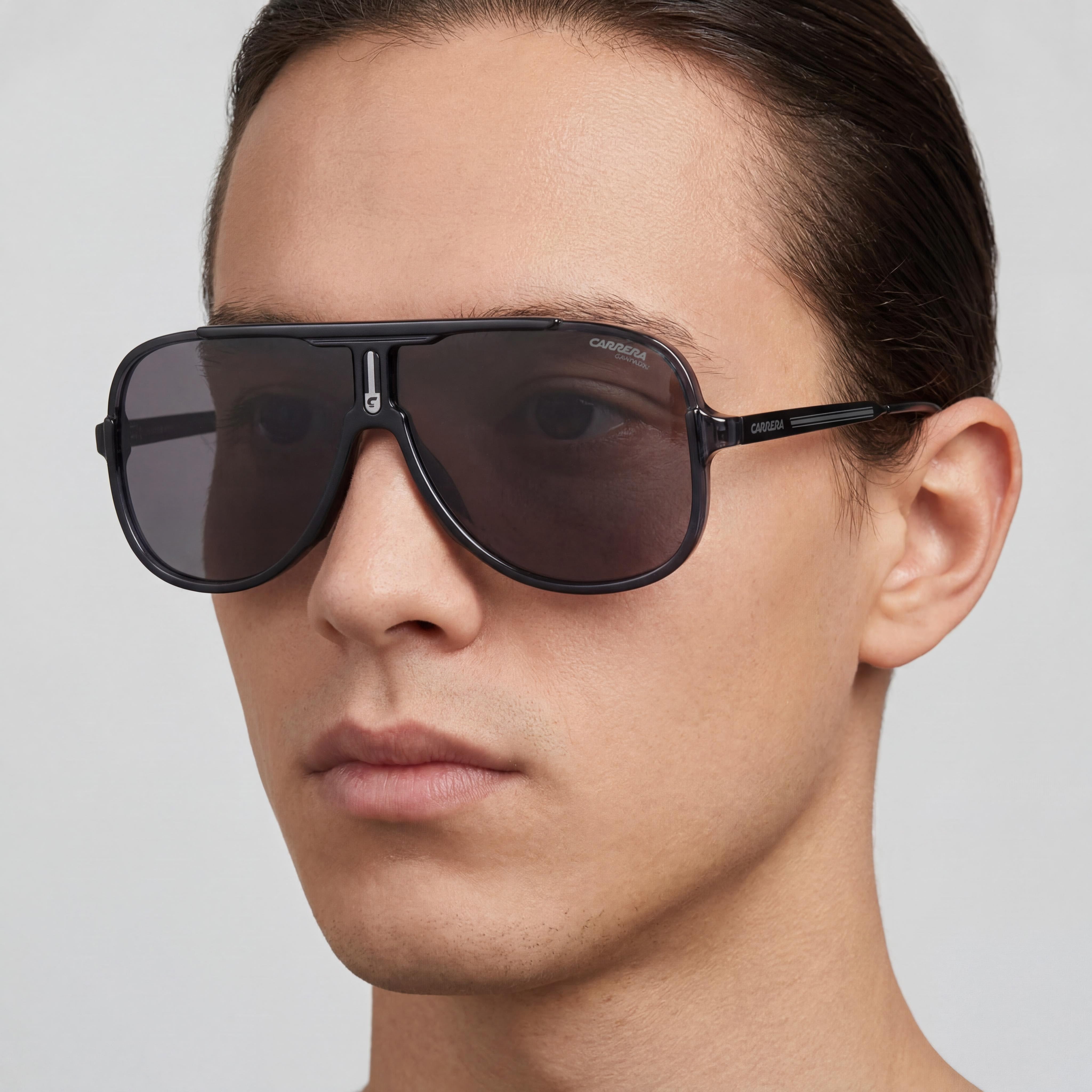 Carrera 1059/S Matte Black Square Sunglasses for Men, 55mm, Photo 5
