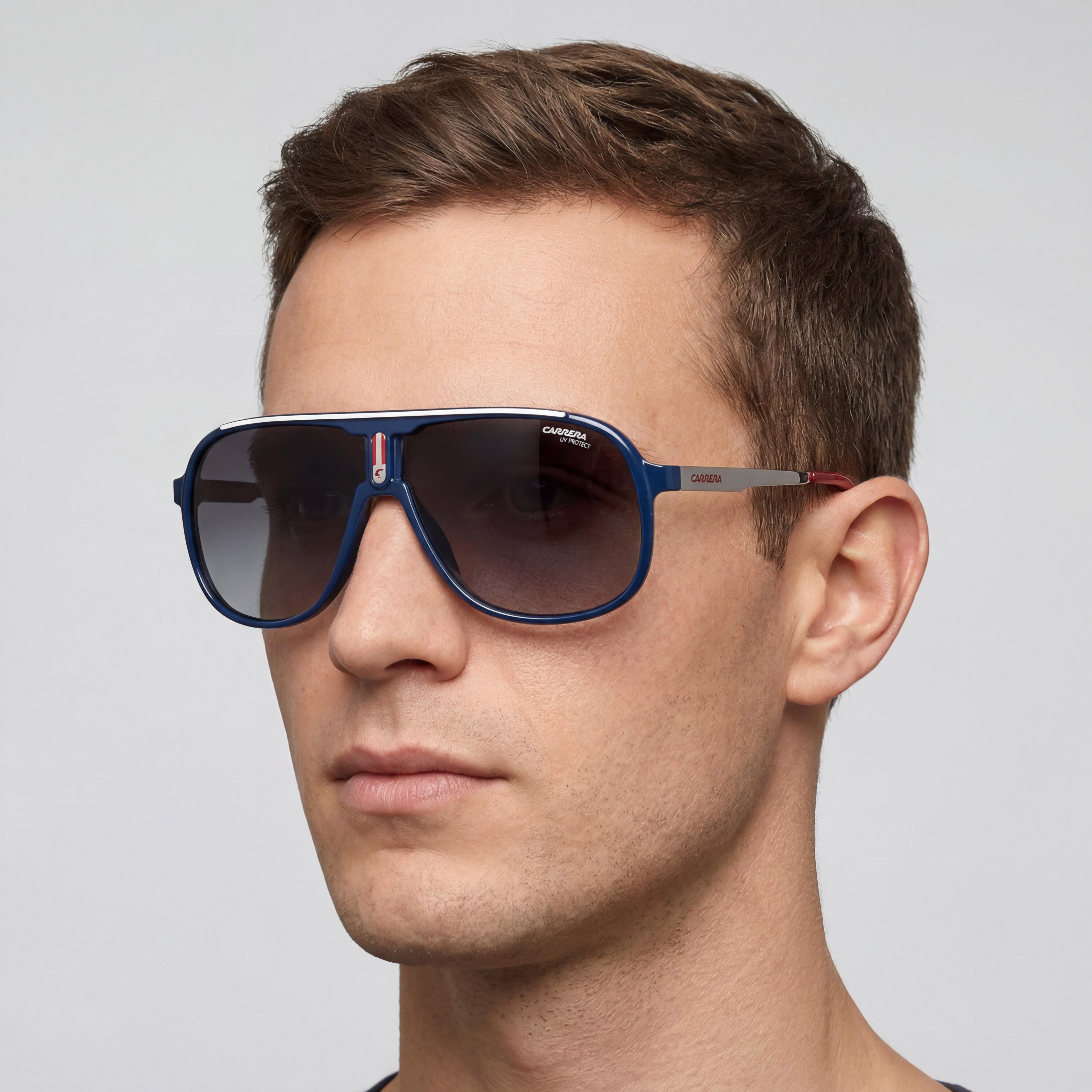Gafas de sol degradadas cuadradas negras Carrera 1007/S PJP9O para hombre, Photo 4