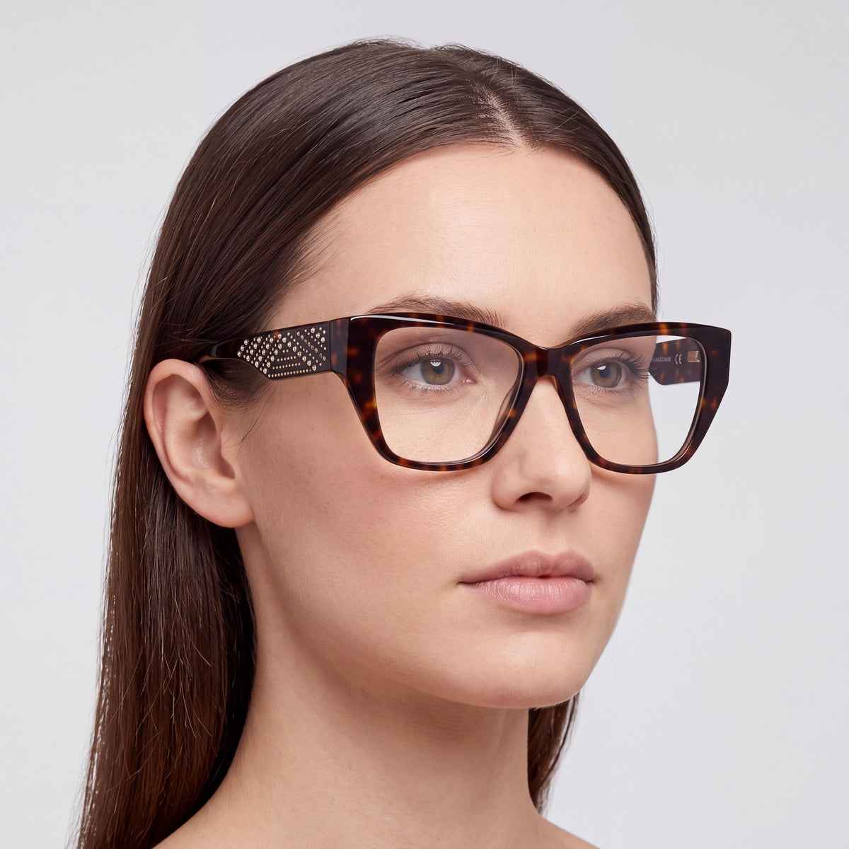 Gafas GUESS by Marciano Gm50019 para mujer con montura de plástico habana oscuro y lentes no graduadas 52/15/140, Photo 4