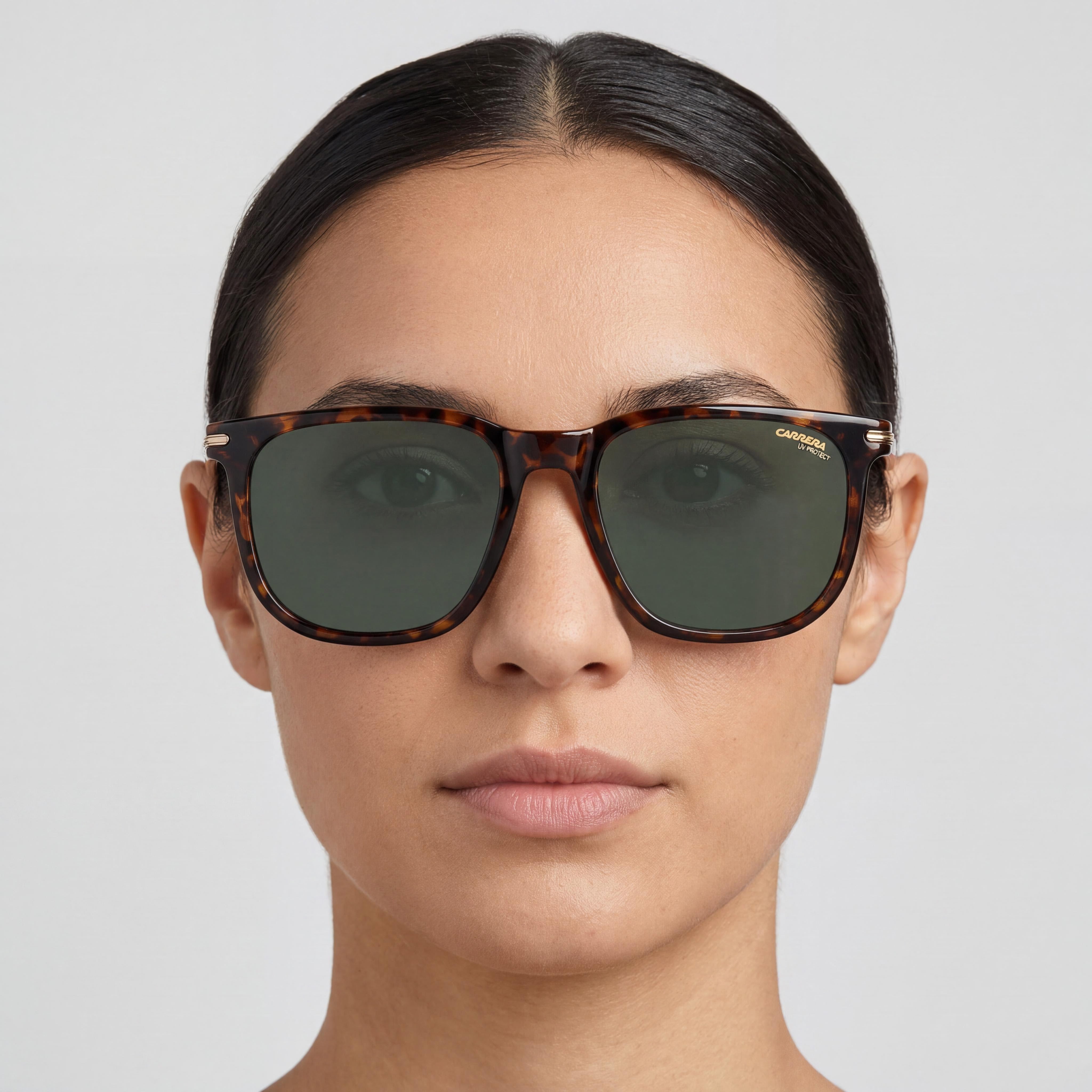 Gafas de sol Carrera para mujer, montura de propionato Havana, lentes no polarizadas, protección UV, 54 mm, Photo 4