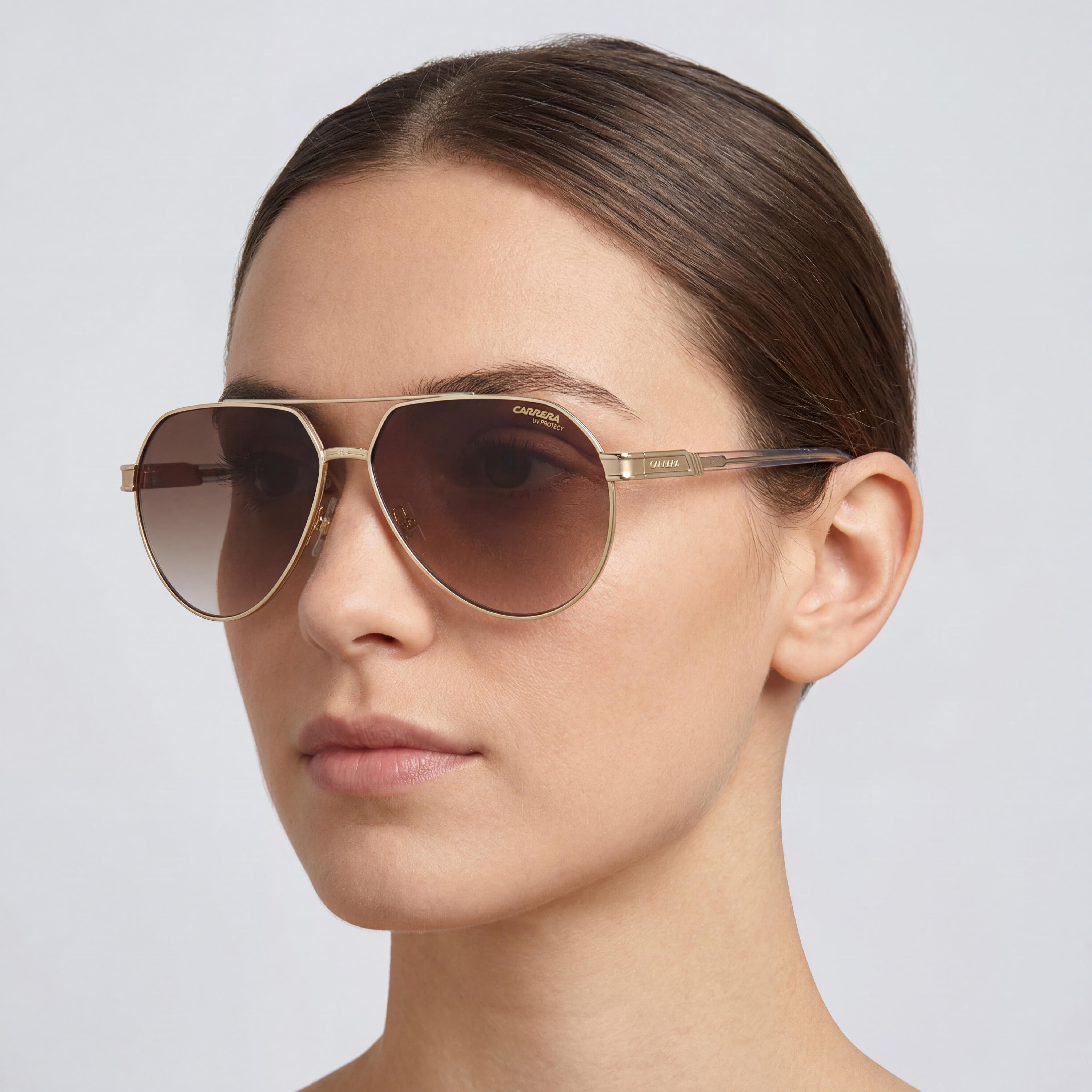 Carrera 1067/S Women's Gold Grey Metal 100% UV Non- Sunglasses 62mm, Photo 5