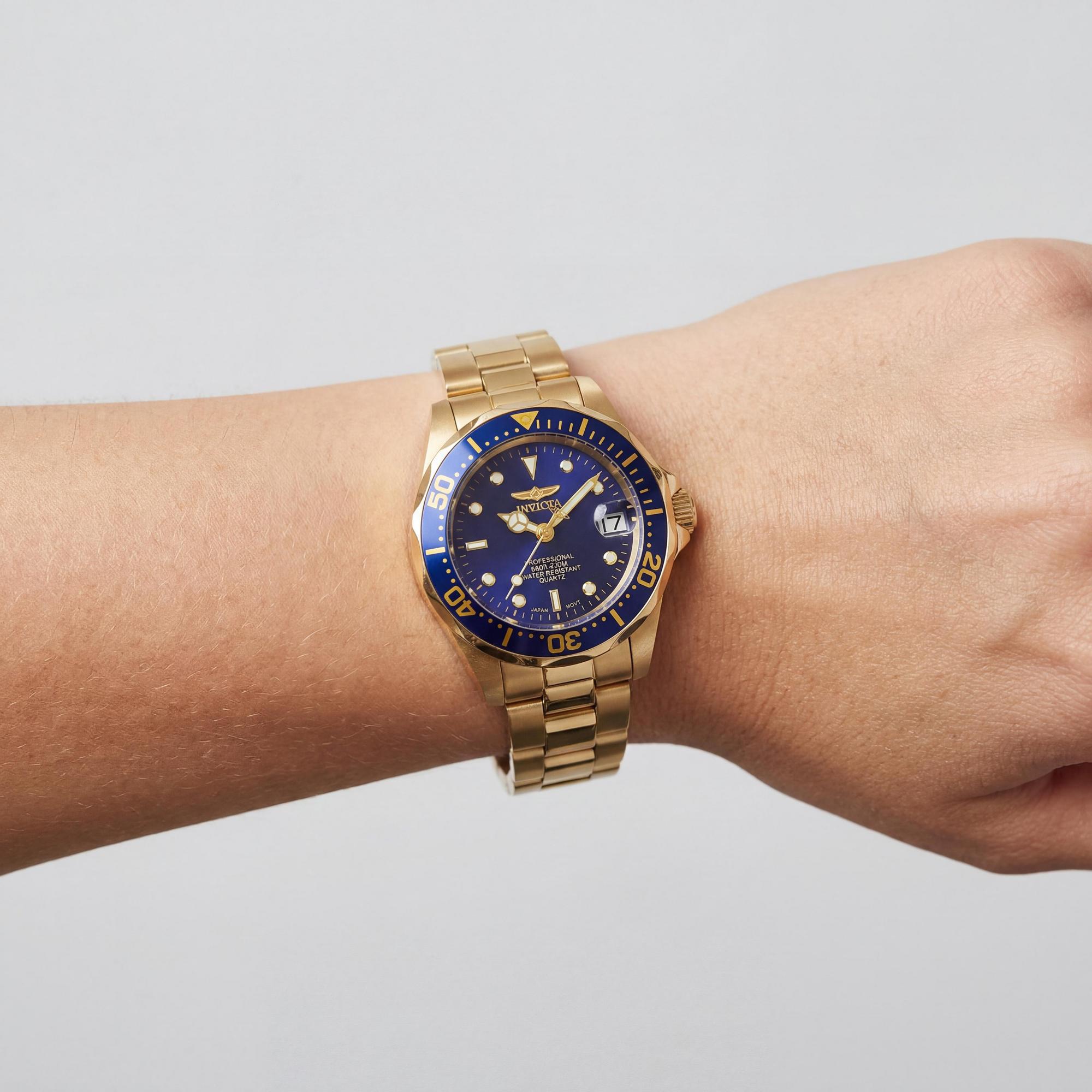 Invicta Pro Diver 8944 Reloj Azul/Oro para Mujer, 24.5mm, Photo 4