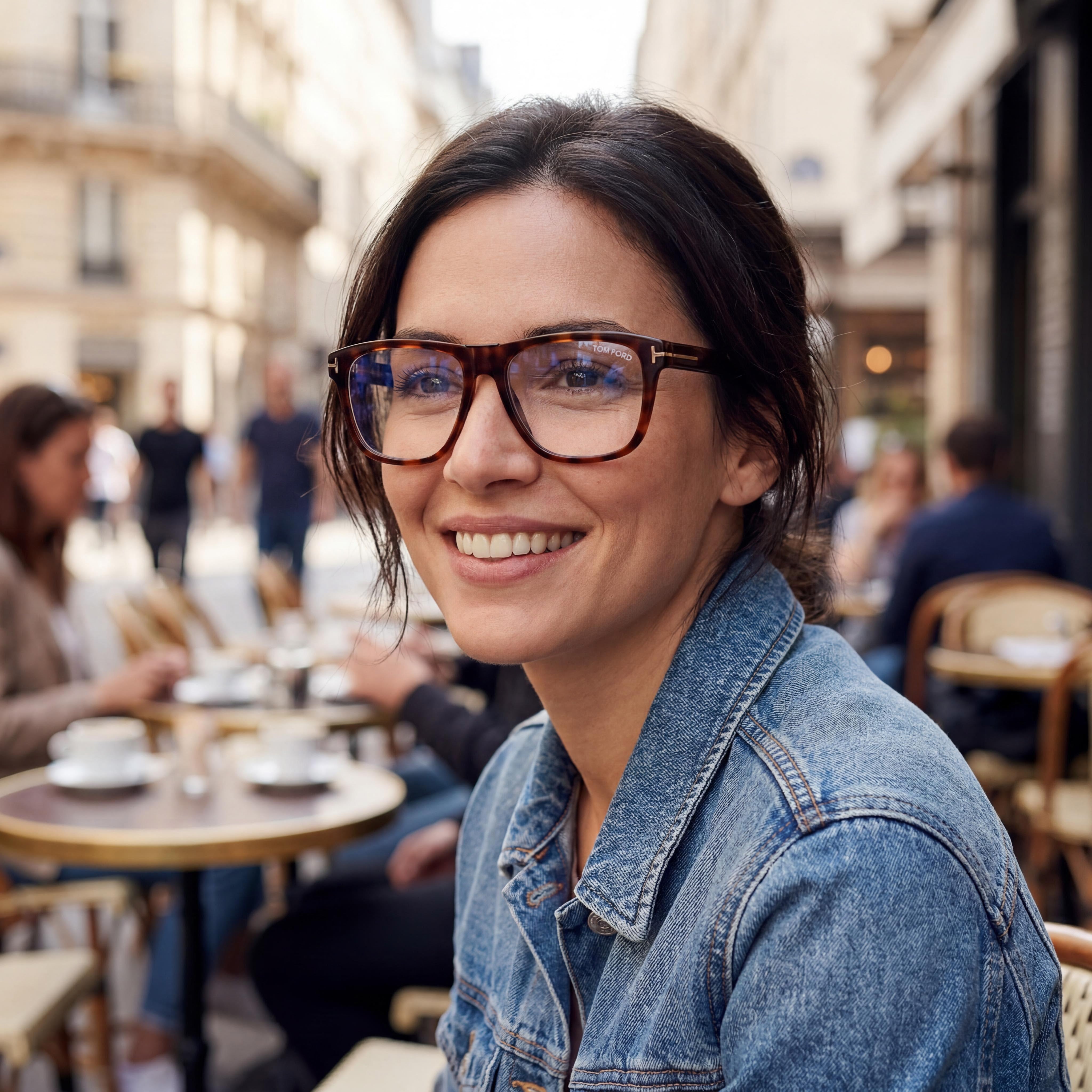 Tom Ford Ft5902-b Women's Red Havana Plastic Frame Eyewear with Red Havana Polycarbonate Lenses, 54mm, Photo 6
