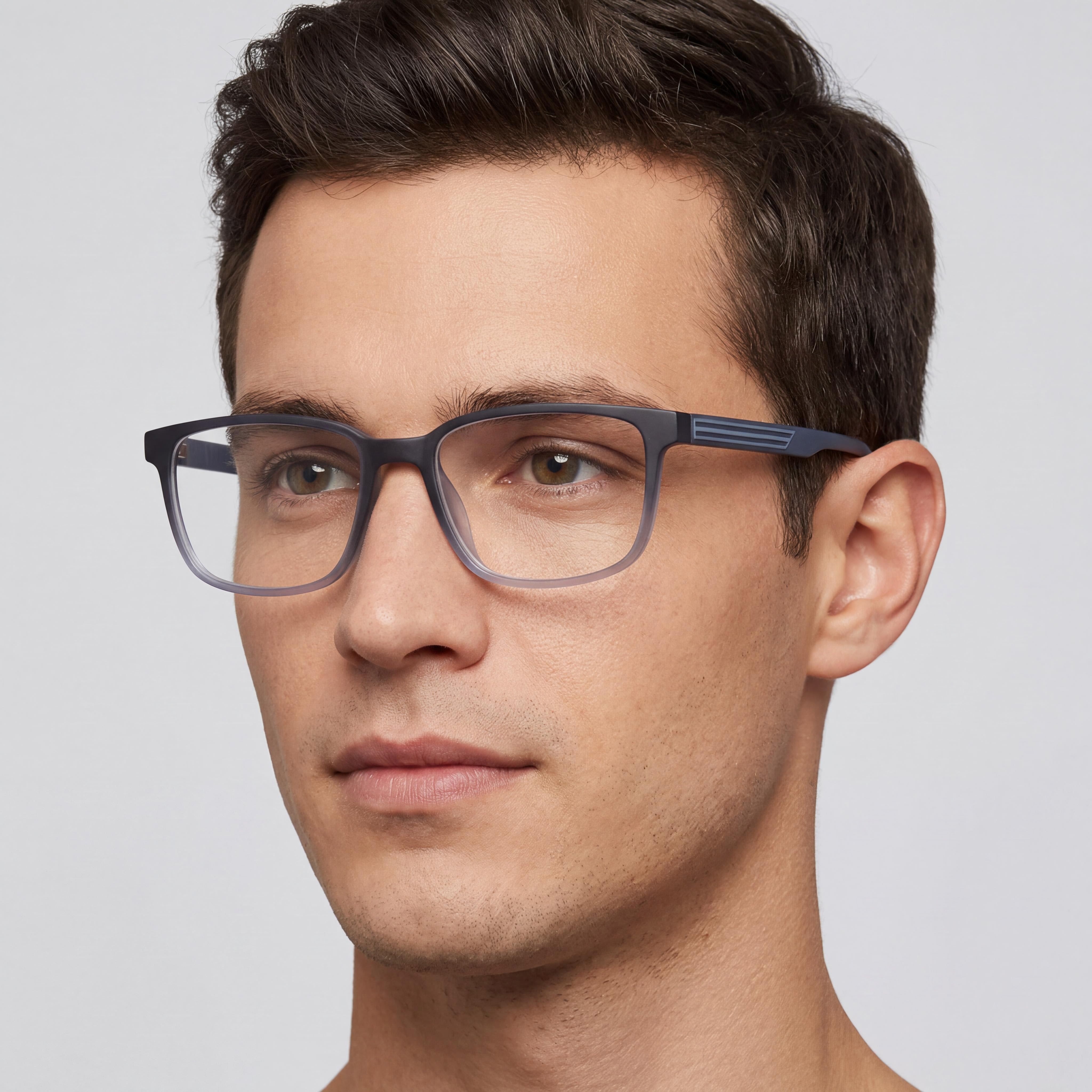 JOE Joe4102 Men's Eyeglasses Frames crafted from Acetate in Navy , featuring Polycarbonate Lenses, 54mm Lens Width, Photo 5