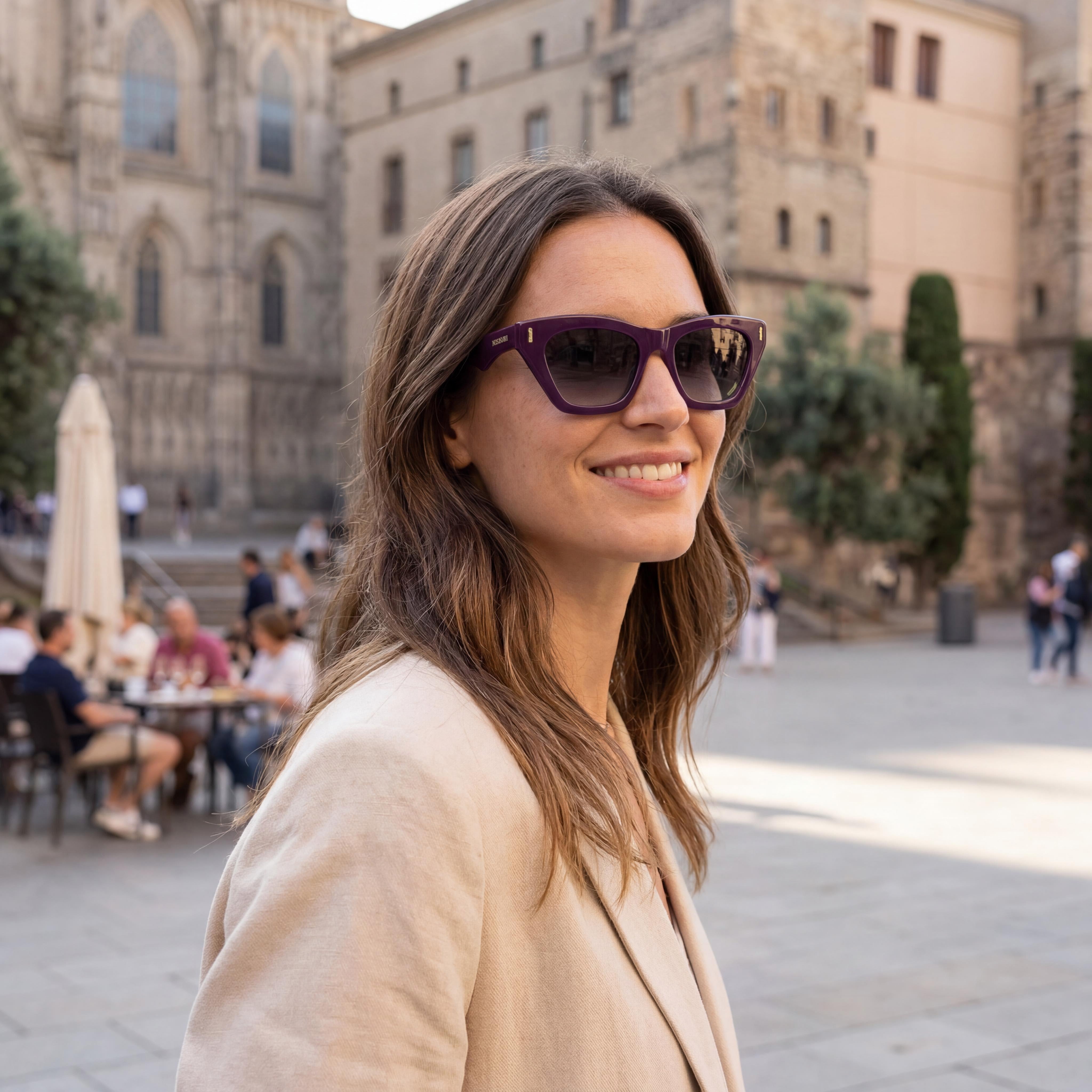 M Missoni MIS 0205/S Women's Sunglasses, Plum Brown Violet Doubleshade Acetate Frame, Brown Purple Doubleshade Lenses 54mm, Photo 6
