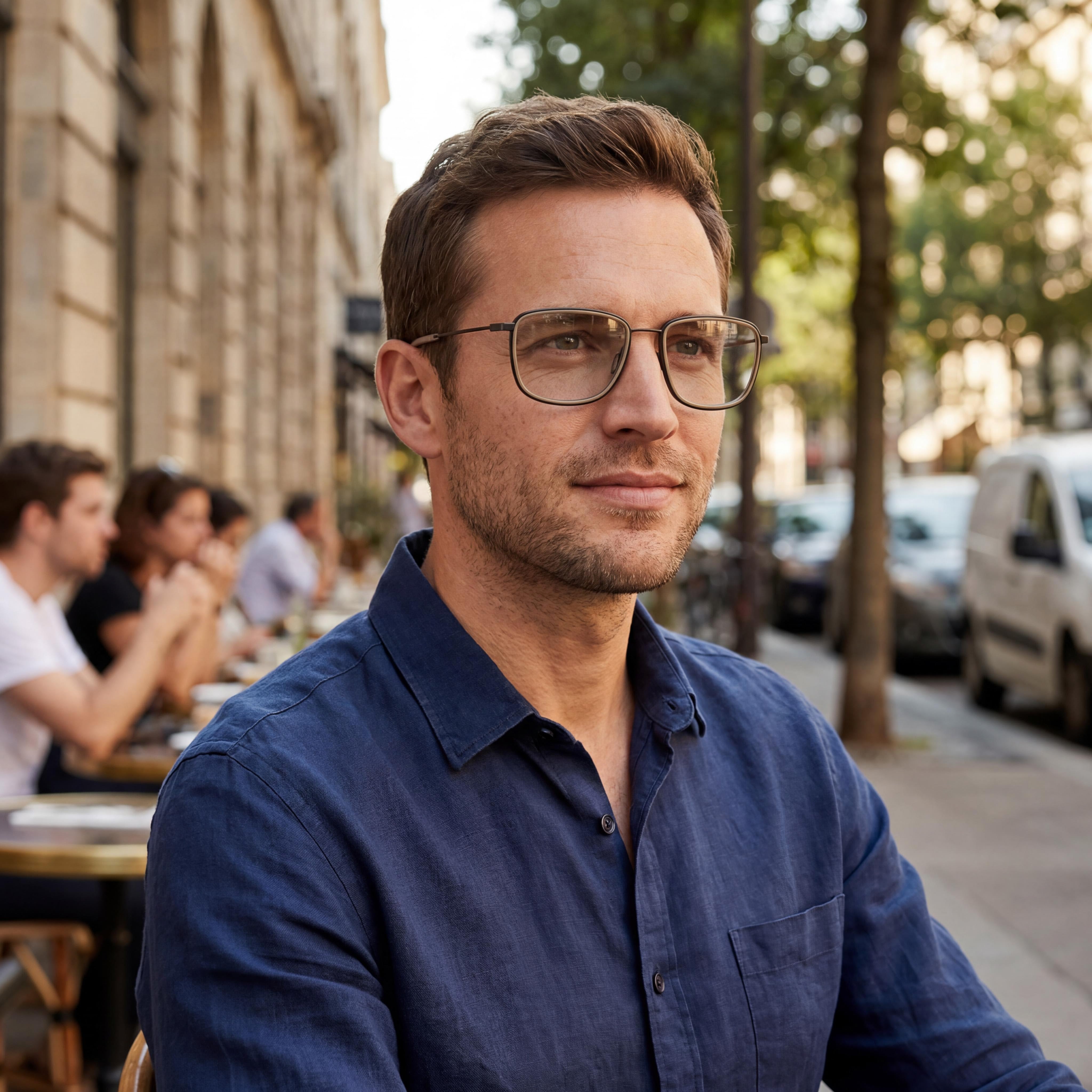 Porsche P8365 Men's Modern Acetate Dark Grey Beige 53mm Eyeglasses, Photo 4