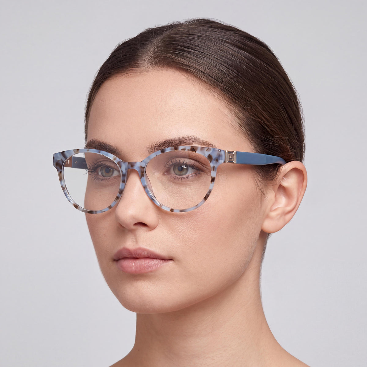 GUESS 2909 Women's Casual Blue Acetate Optical Frames with Demo Lenses, Size 53-17-140mm, Photo 4