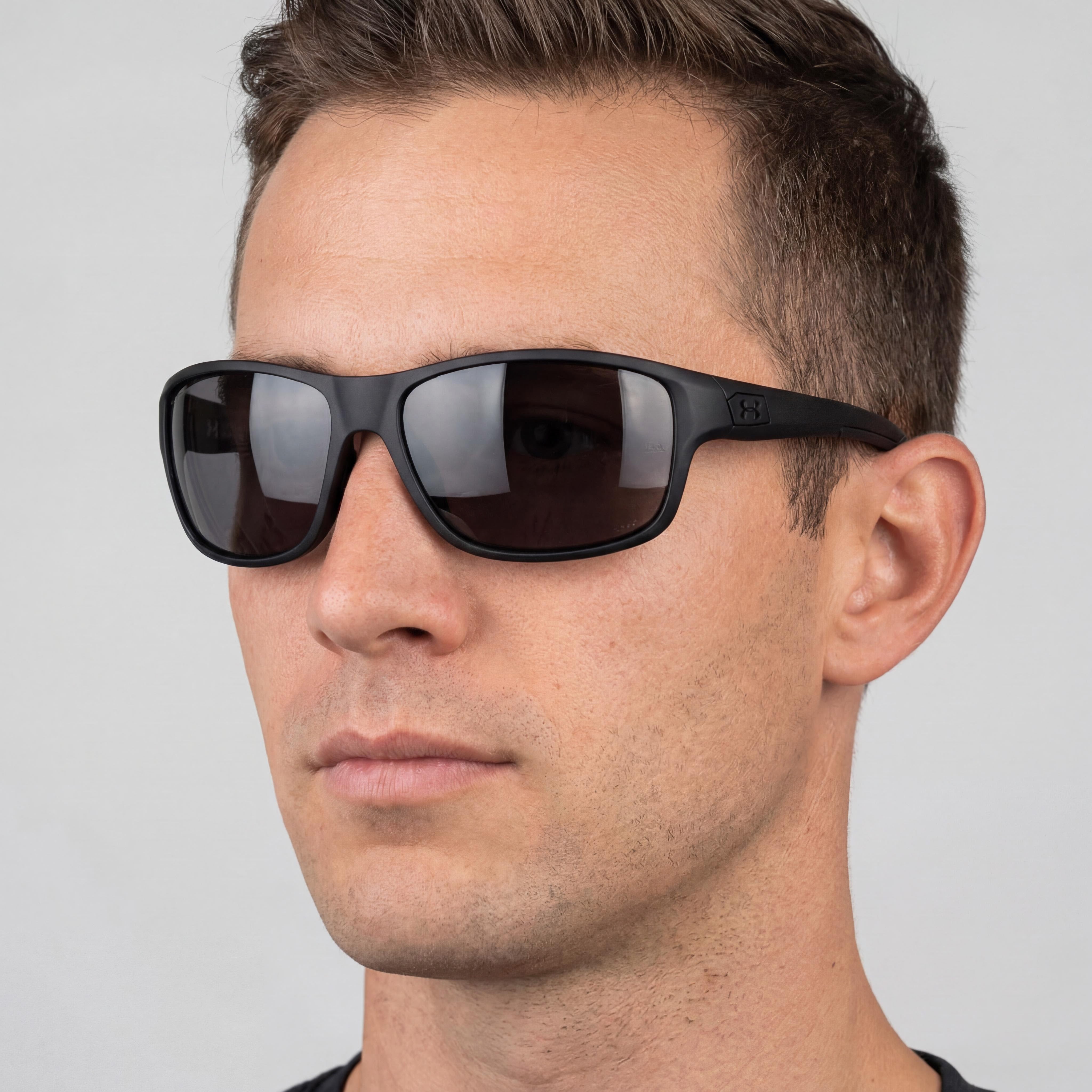 Under Armour Ua 0004/S Gafas de Sol Unisex, Montura de Propionato Cobre Negro Mate, Lentes Negras Mate No Polarizadas con Protección UV, 75mm, Photo 5