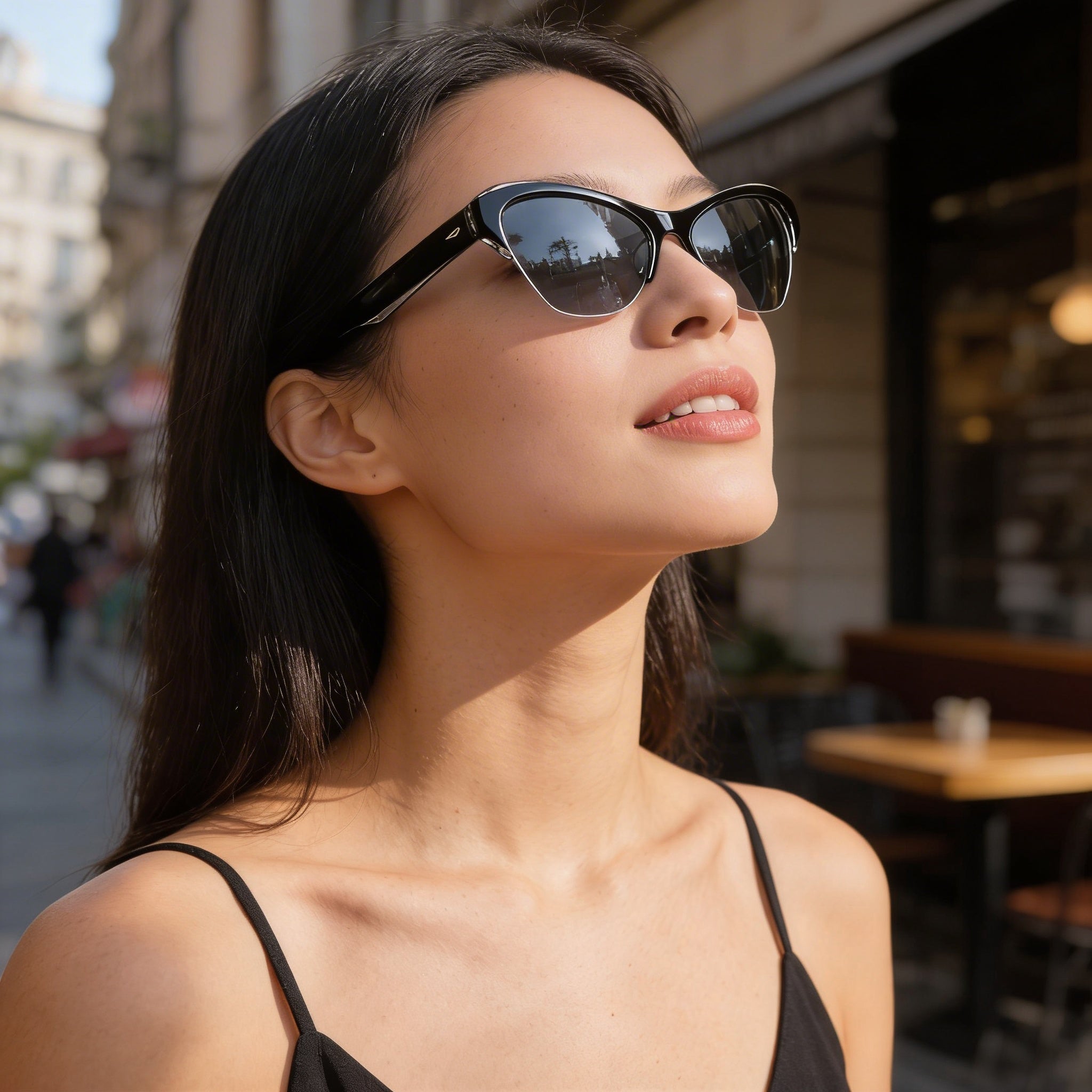 rag & bone Modern Heritage Women's Black Grey Plastic Frame Sunglasses 61mm, Photo 6