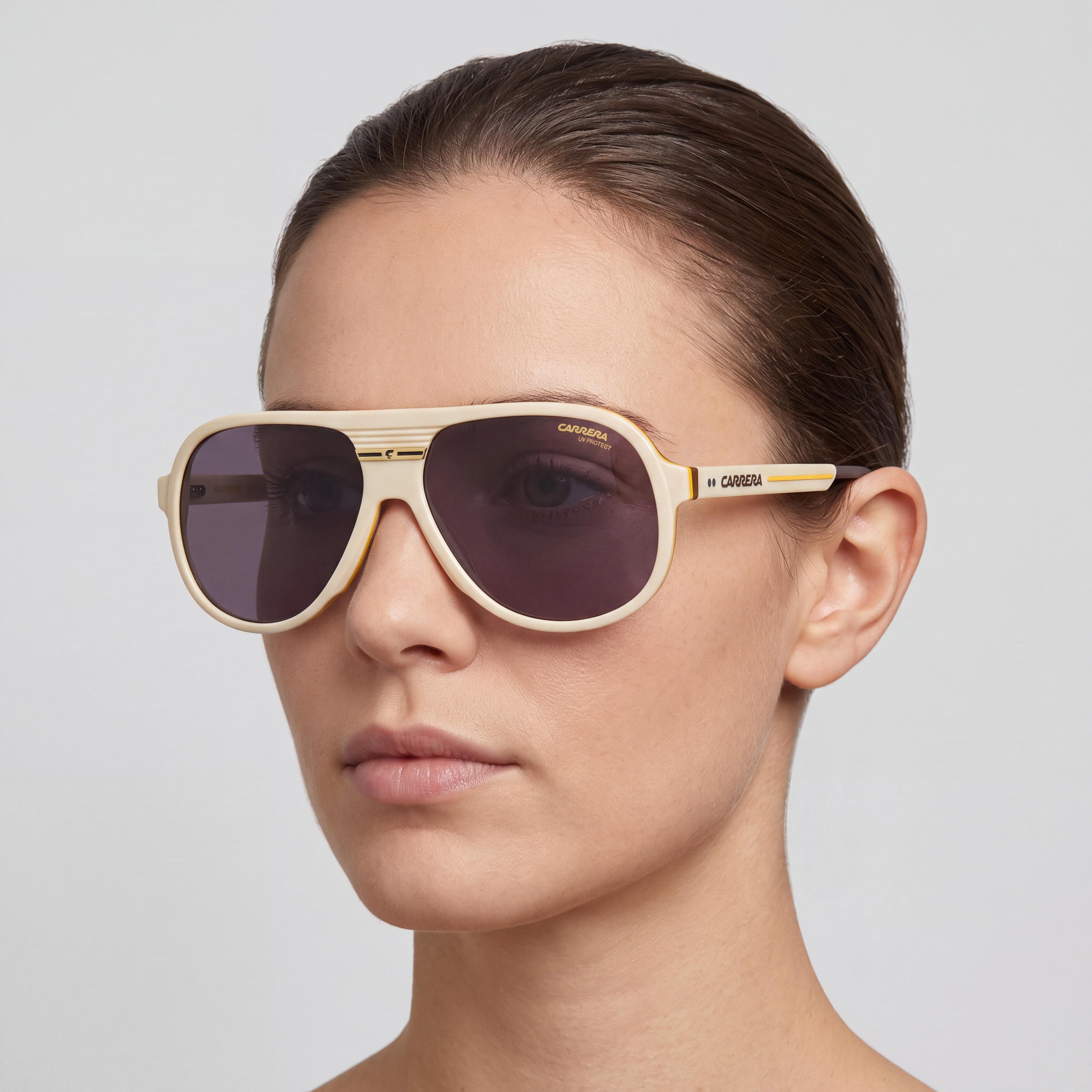 Carrera C SPORT 07/S Women's Cellulose Aviator Sunglasses Beige 59mm, Photo 2