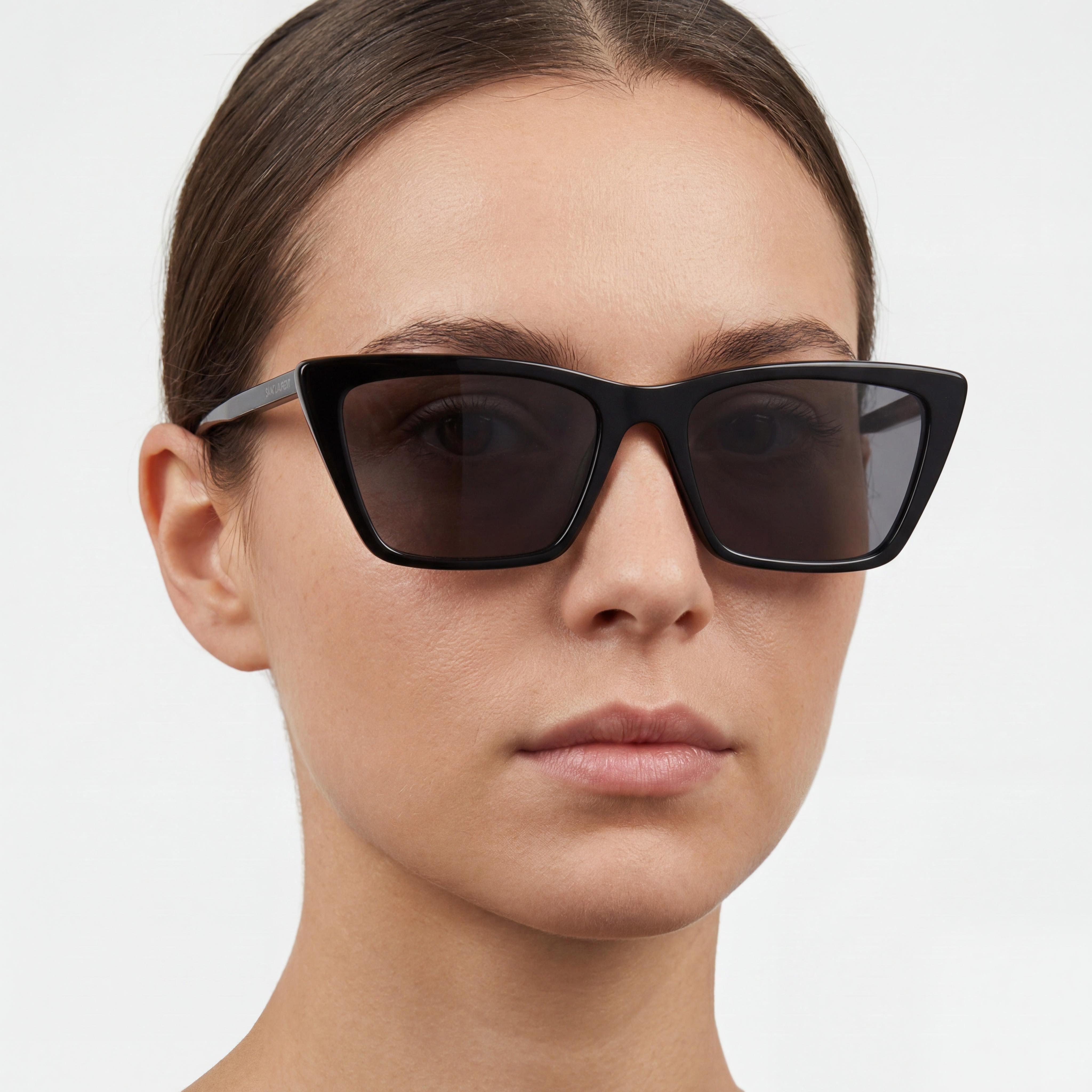 Gafas de sol Yves Saint Laurent Minimalist Classic de plástico negro no polarizadas para mujer de 54 mm, Photo 3