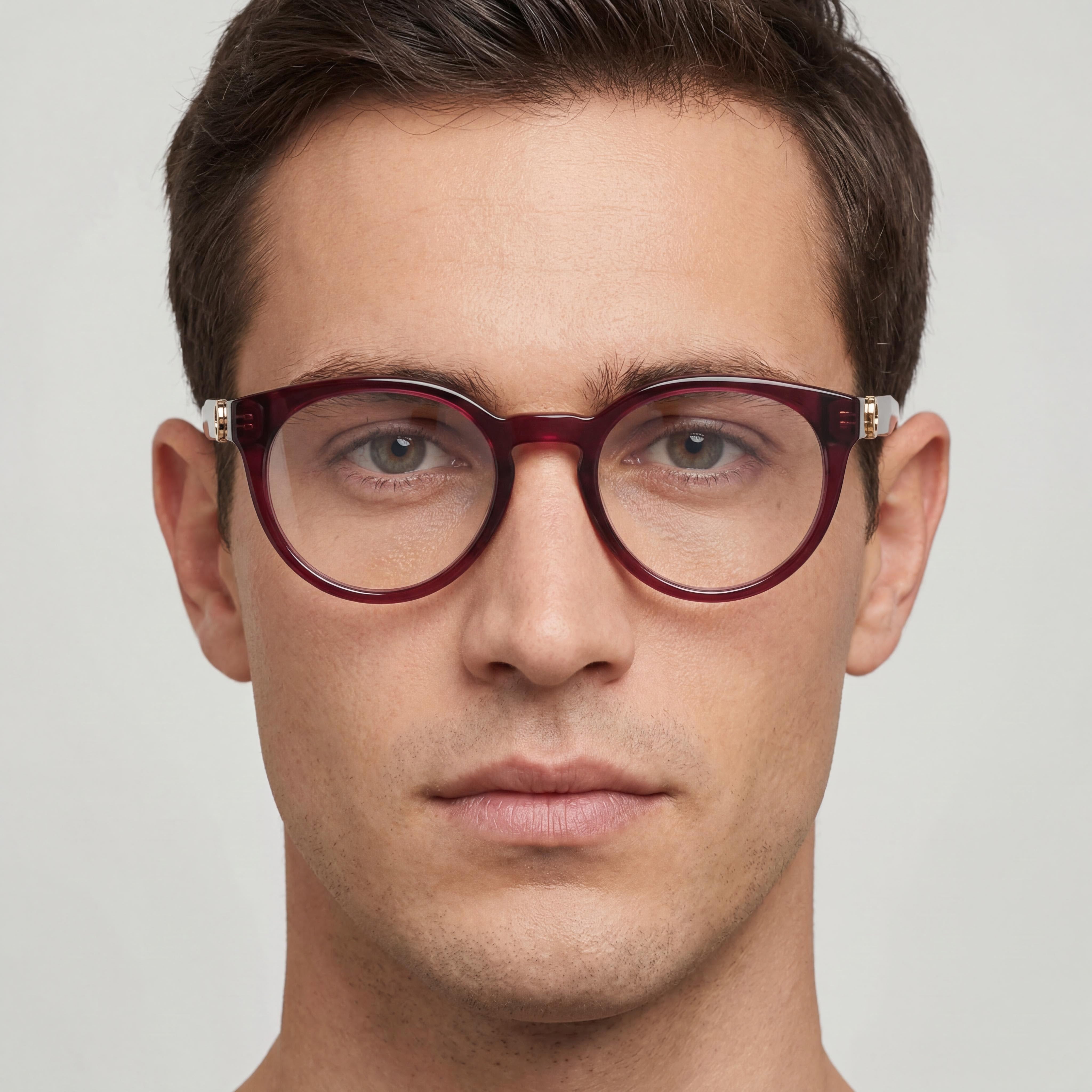 Salvatore Ferragamo Sf3032e Men's Transparent Burgundy Plastic Eyeglasses 51mm, Photo 4