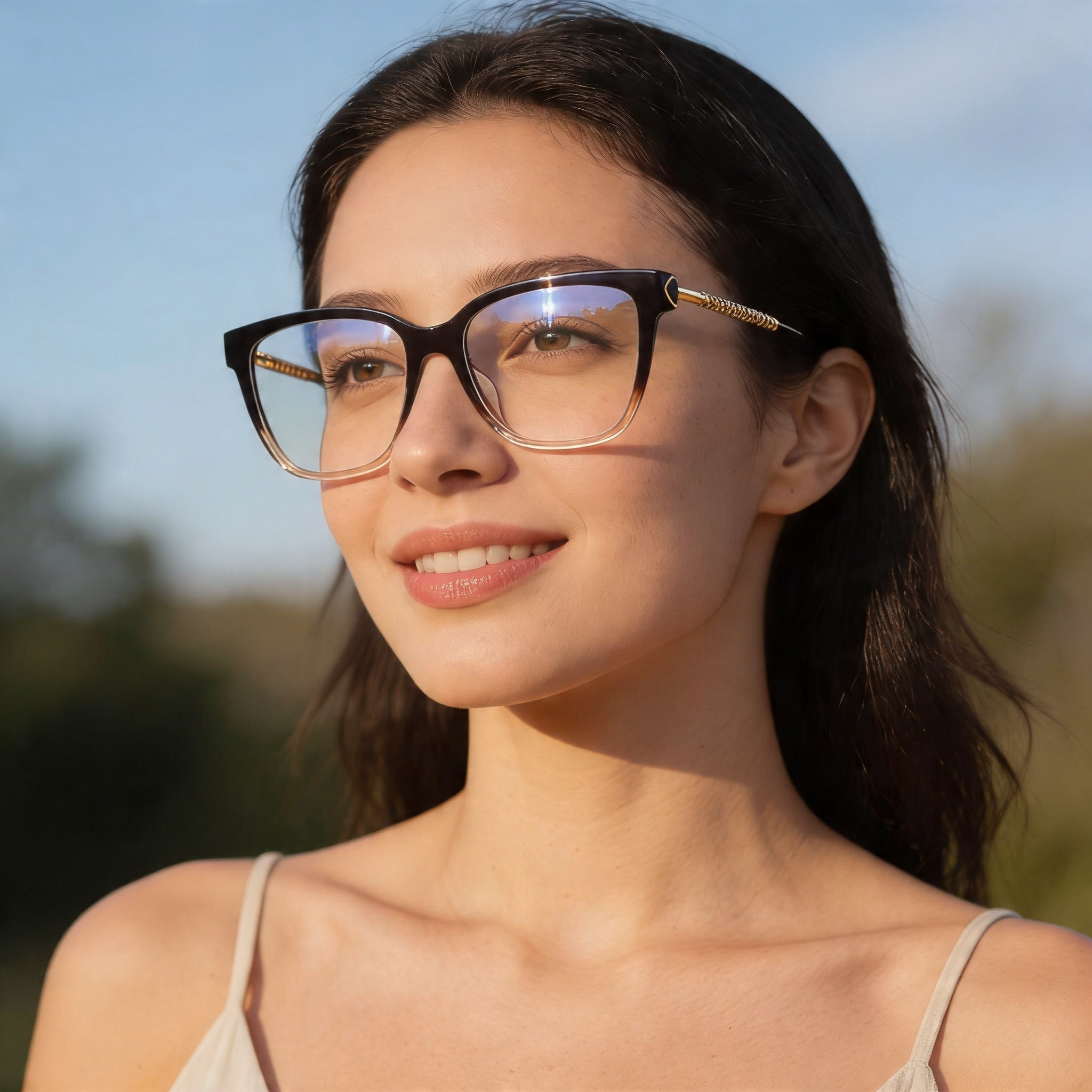 Chopard Casual VCH333W Women's Full Rim Square Violet Gold-Logo Acetate Metal Eyewear 55mm, Photo 5