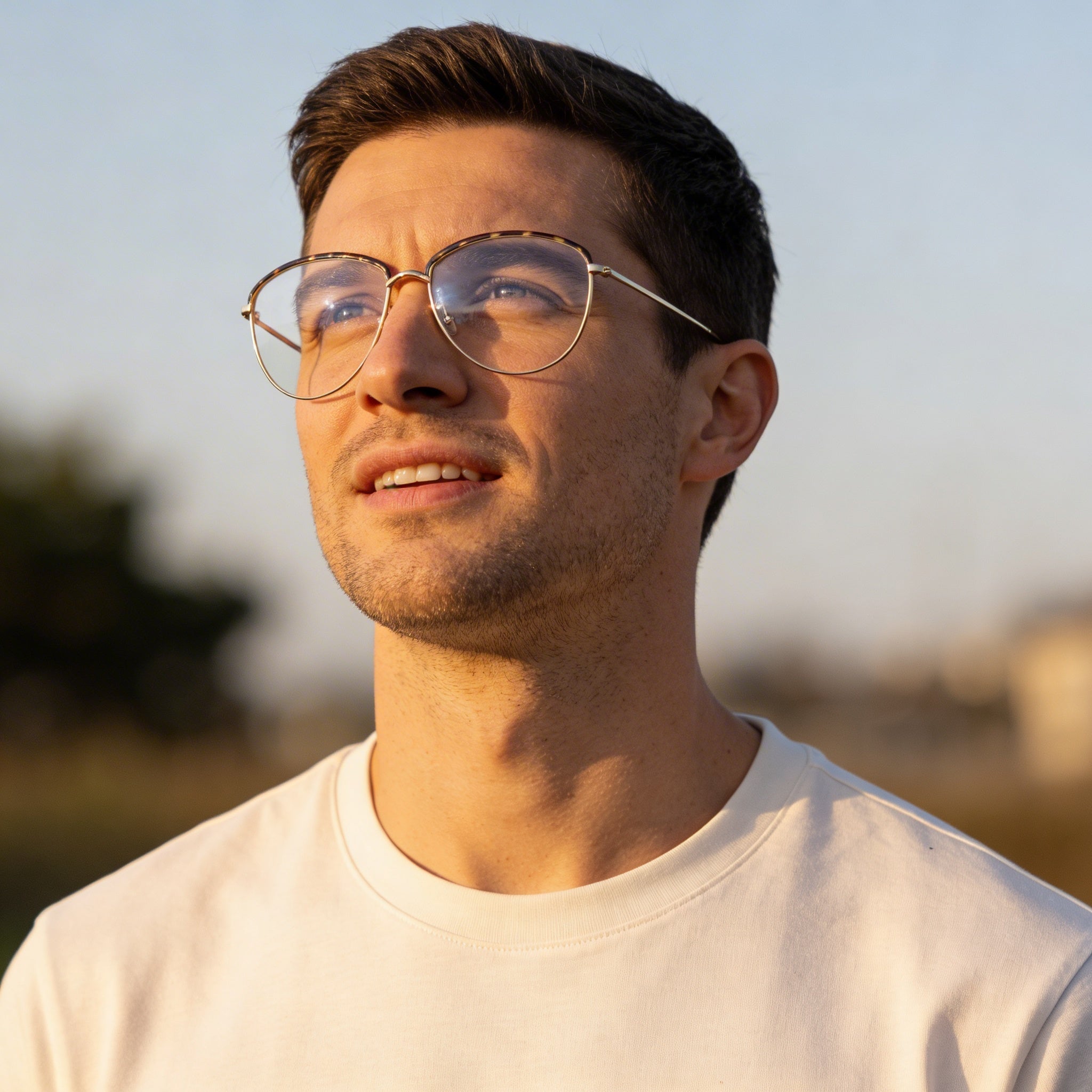Gafas de hombre Victoria Beckham Vb2100 con montura metálica Gold Tortoise - 58 mm de ancho de lente, Photo 6