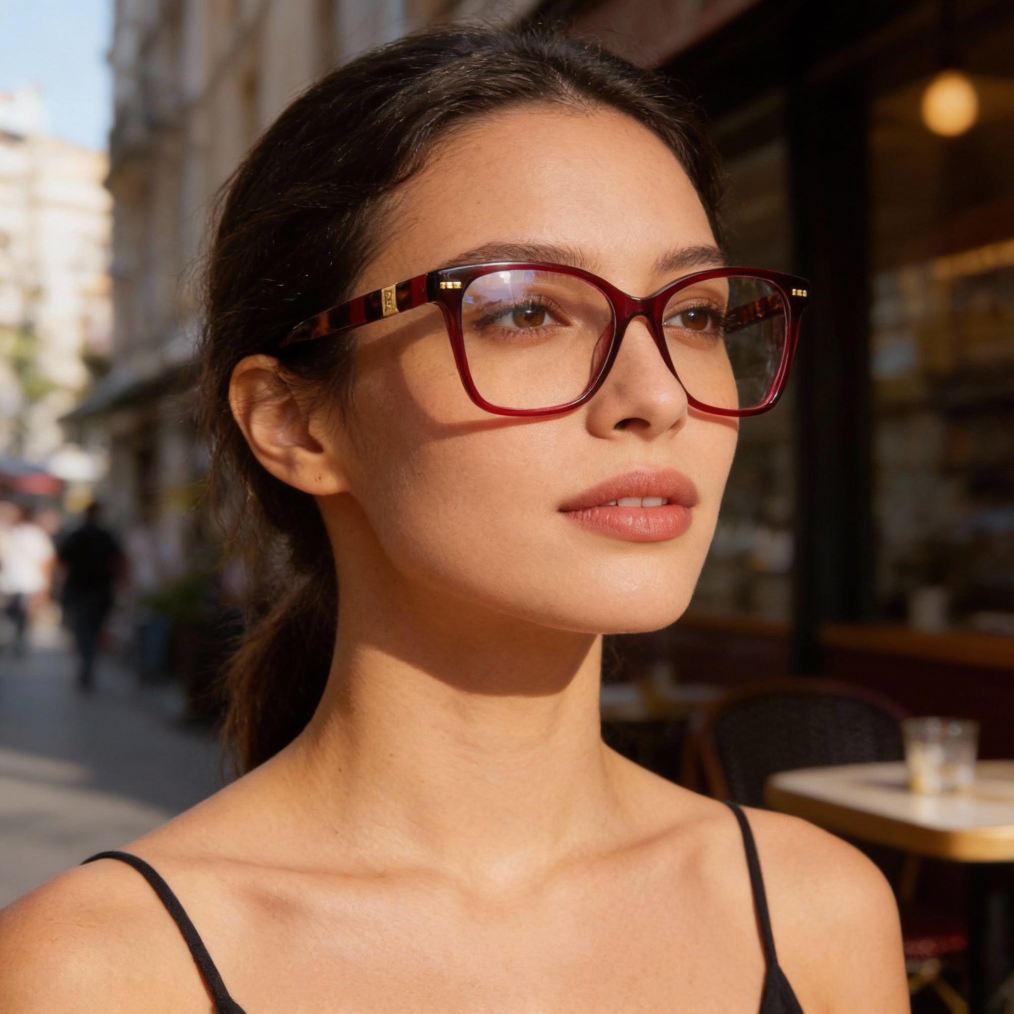 Carolina Herrera Her 0108 Modern Unisex Acetate Sunglasses Havana Castle 54mm, Photo 5