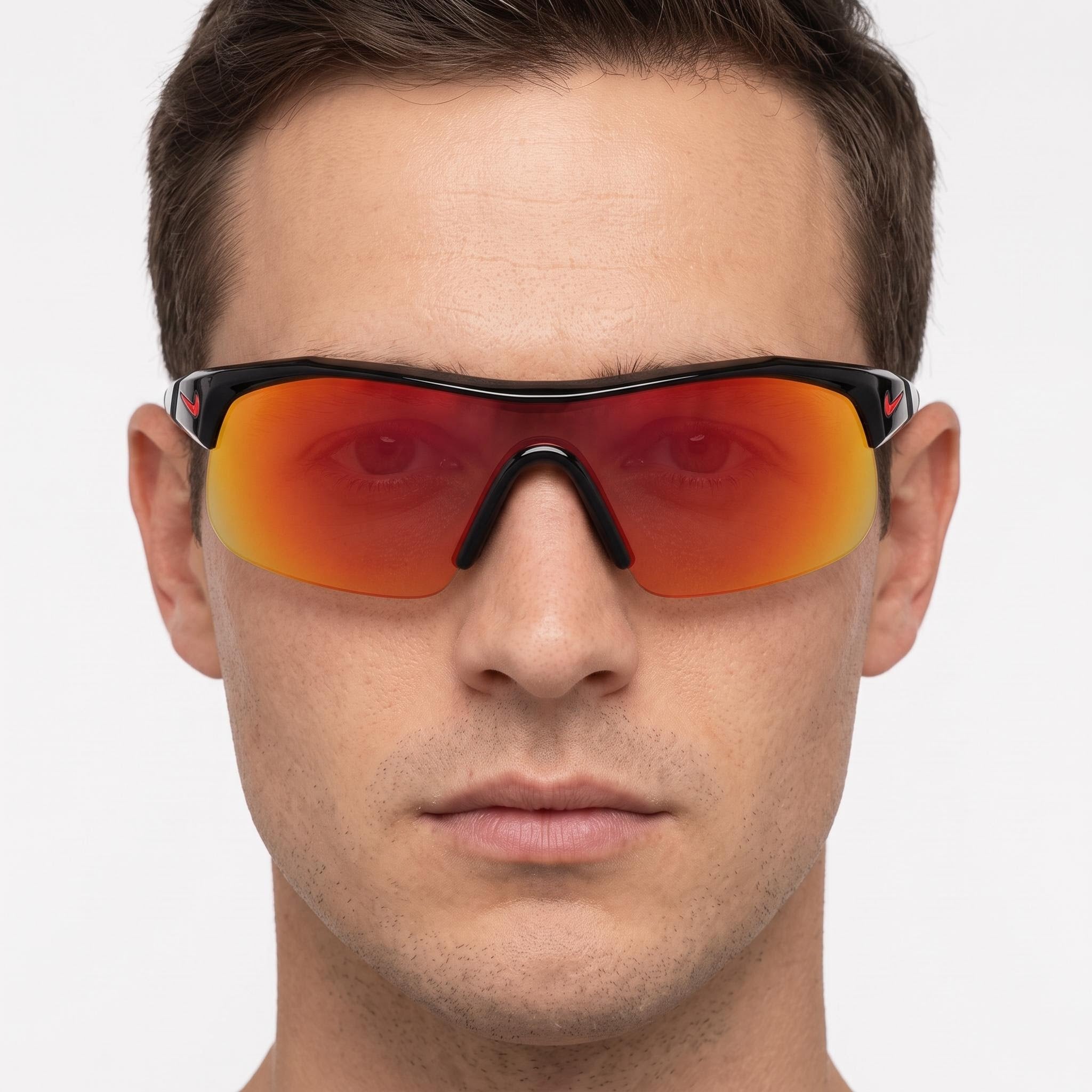 Gafas de sol unisex Nike Show X1 N Iu4881x negras/espejo rojo de plástico no polarizadas UV400 58mm, Photo 5