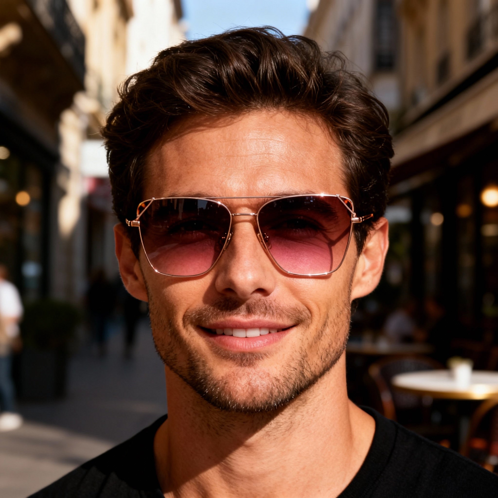 Victoria Beckham Modern Men's Alloy Steel Frame Blush Non-Polarized Polycarbonate Lens Sunglasses 59mm, Photo 6