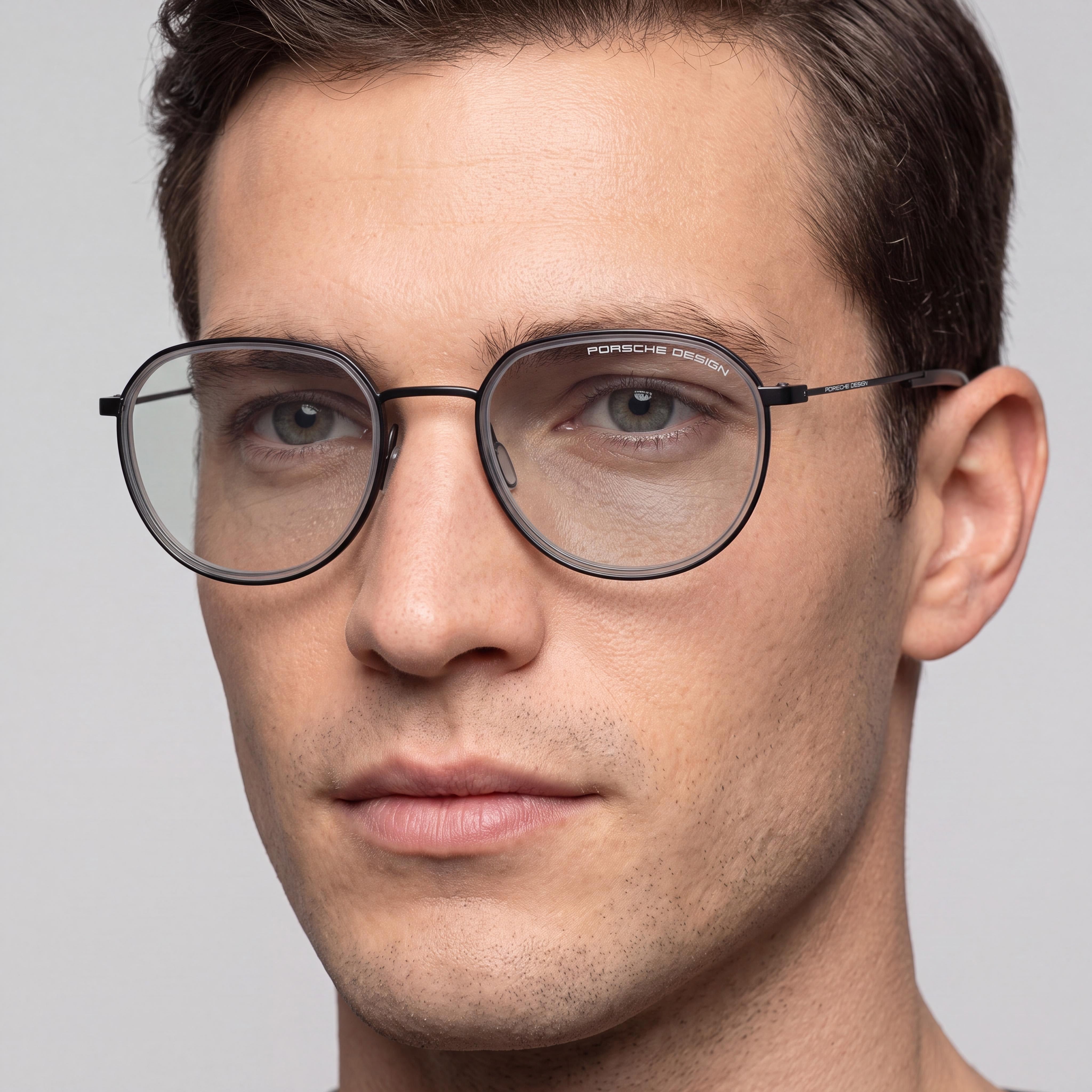 Porsche Modern Unisex RXP Polyamide Black Grey Frame for Optical Prescription Eyeglasses 53-21-145mm, Photo 5