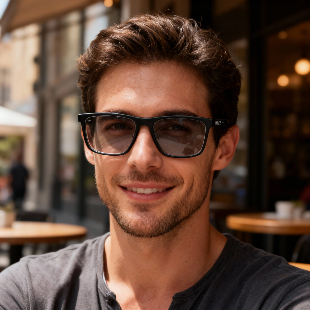 Harley-Davidson HD50026 Men's Plastic Eyeglasses with Multicoloured Lenses, Matte Black Frame, 2-16-145