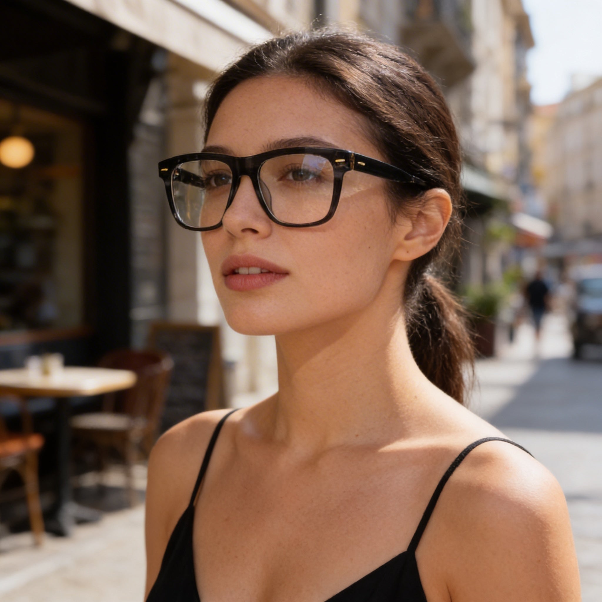 Gafas de sol unisex Calvin Klein CK22538 de acetato polarizado con rayas grises de 55 mm, Photo 5