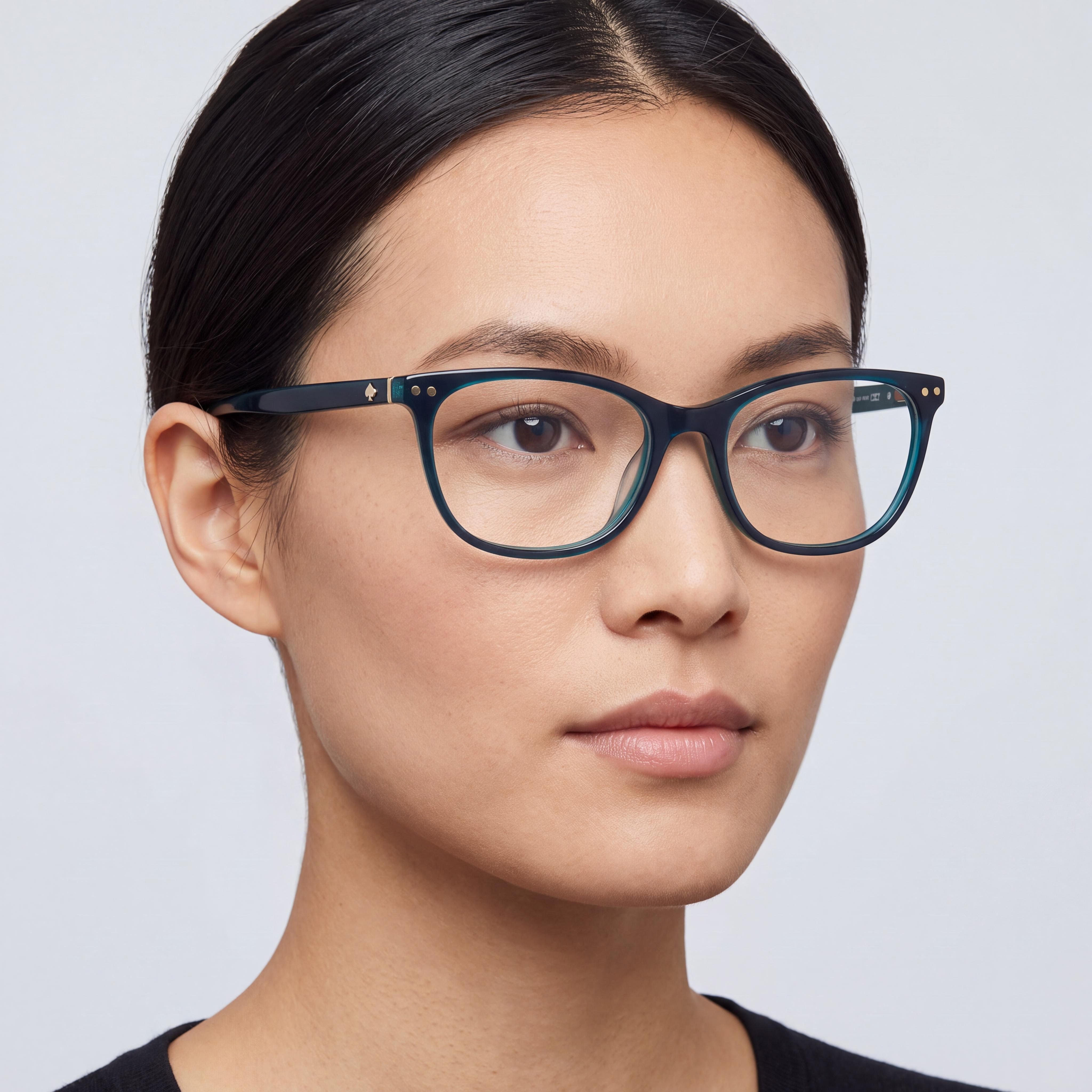 kate spade new york Raelynn Women's Teal Green Black Plastic Frame Non- Eyewear 53-17-140mm, Photo 4