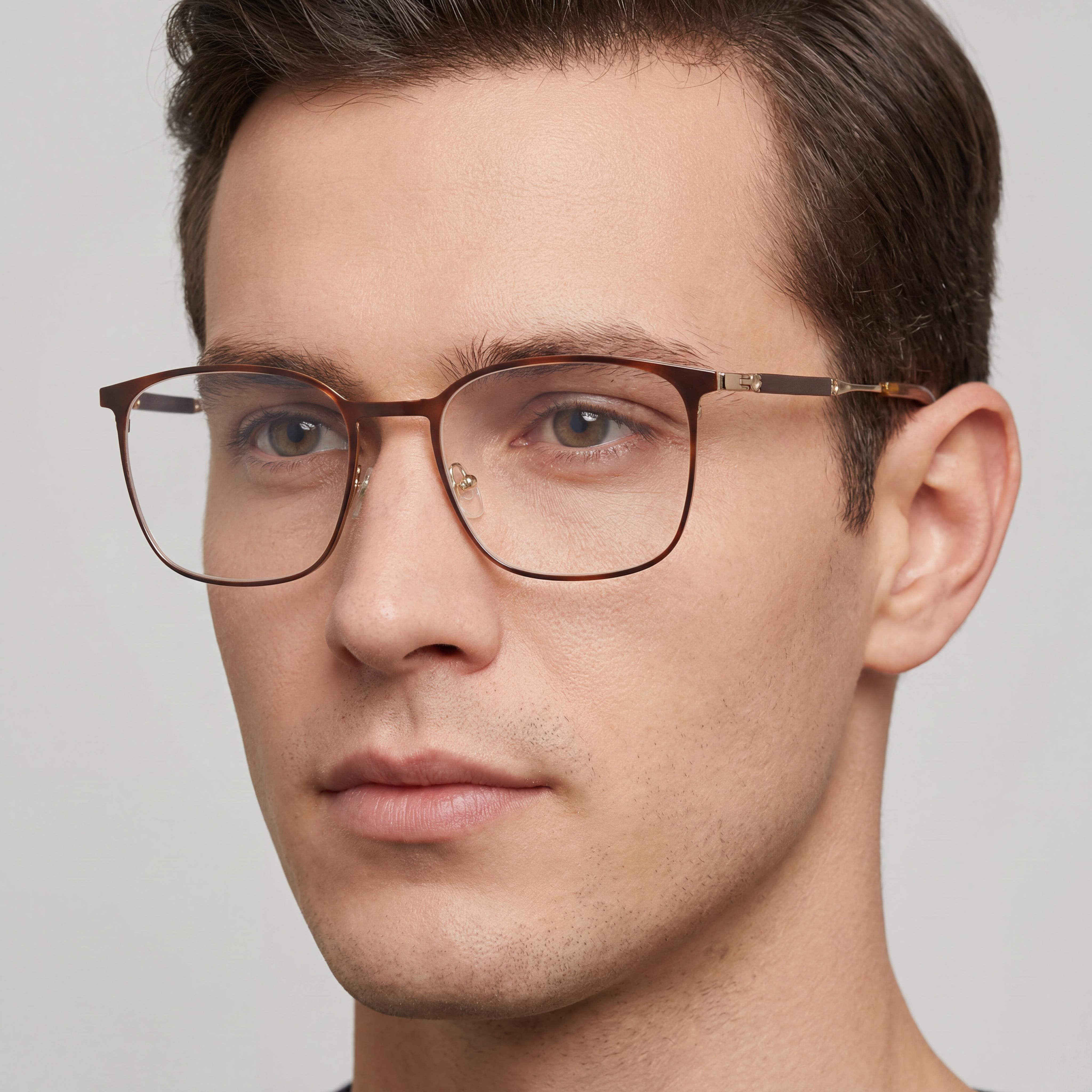 Salvatore Ferragamo Sf2566 Unisex Square Tortoise Gold Titanium Eyeglasses 54mm, Photo 3