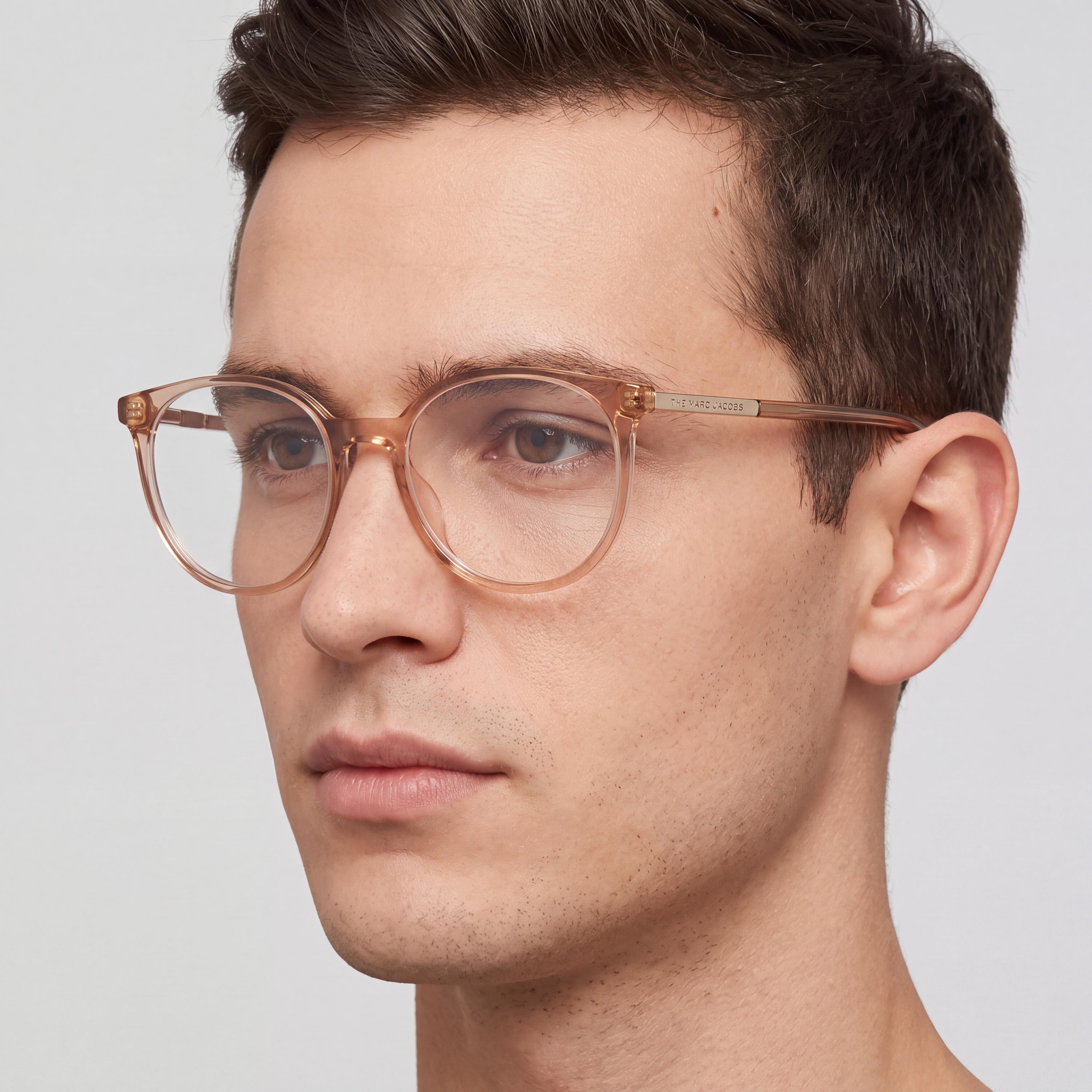 Marc Jacobs Modern Unisex Acetate Champagne Frame Polycarbonate Non-Polarized Eyeglasses 53-18-145mm, Photo 4