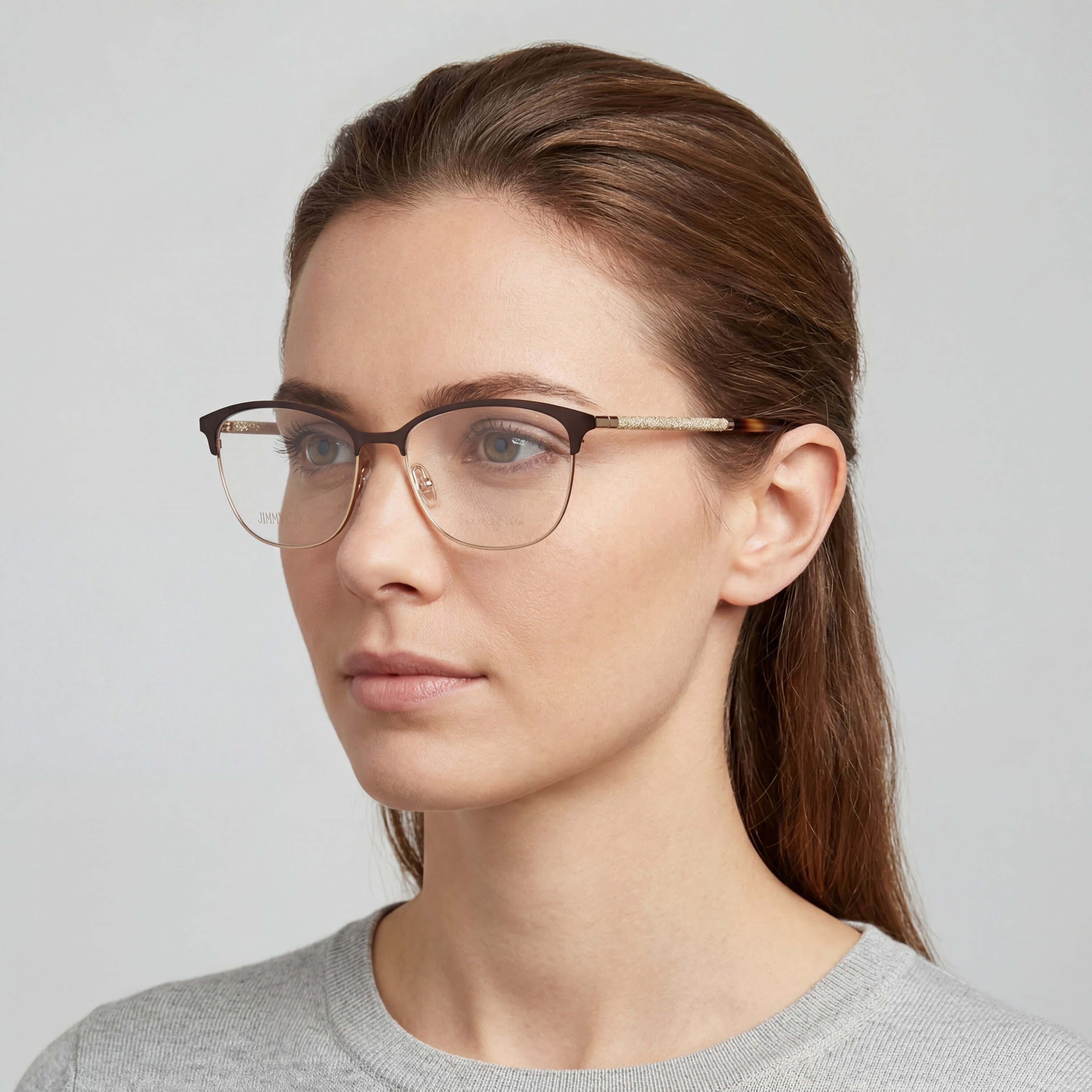 Jimmy Choo Modern Women's Stainless Steel Non-Polarized Demo Lenses Sunglasses 53-16, Photo 4