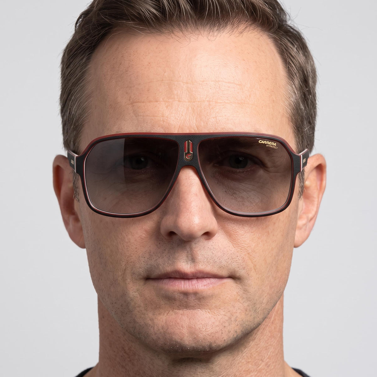 Gafas de sol de aviador Carrera CA1001/S marrón/blanco para hombre, Photo 5