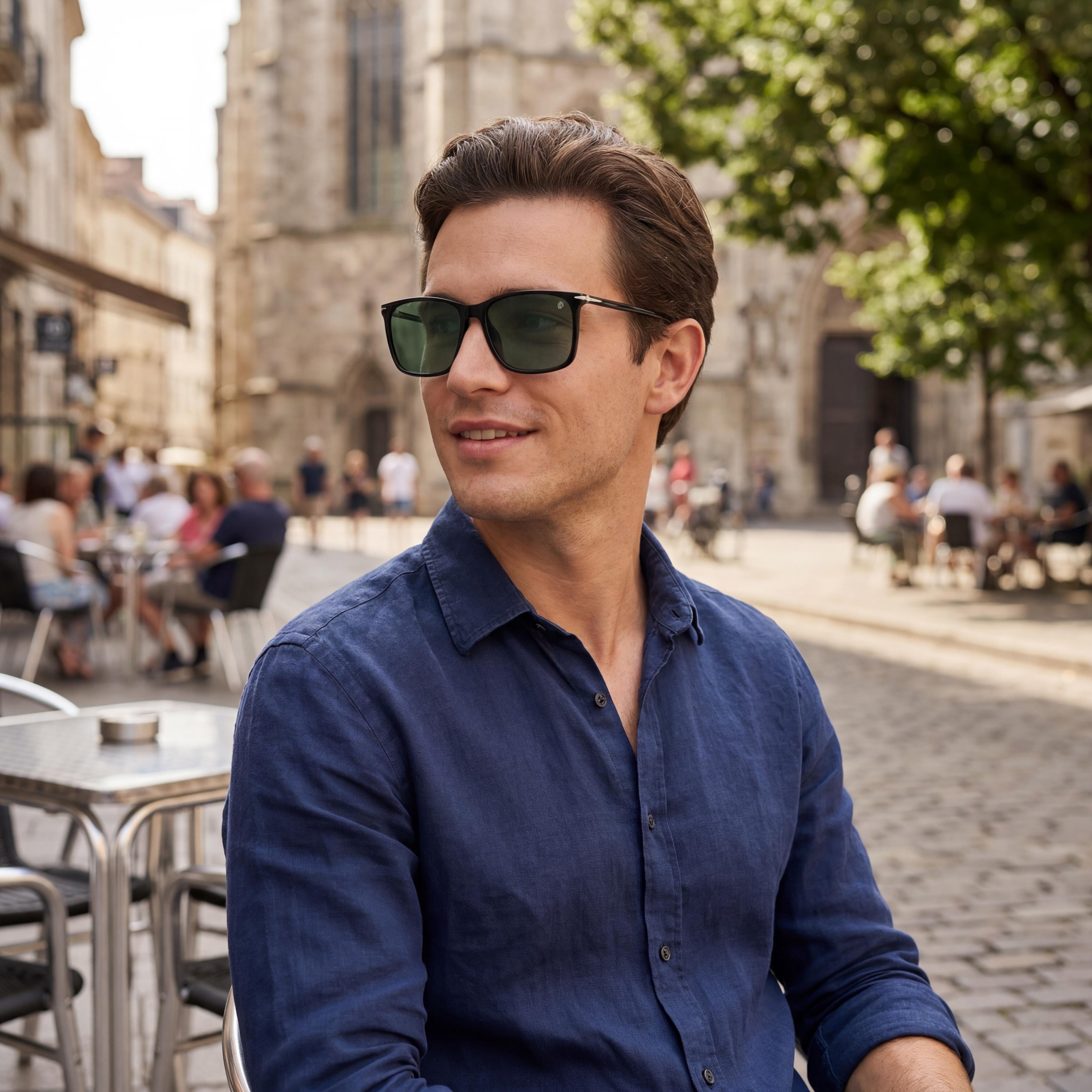 David Beckham 20663780759UC Db 1145-G-S Men's Black Light Acetate Green Polarized Polycarbonate Sunglasses 58mm, Photo 6