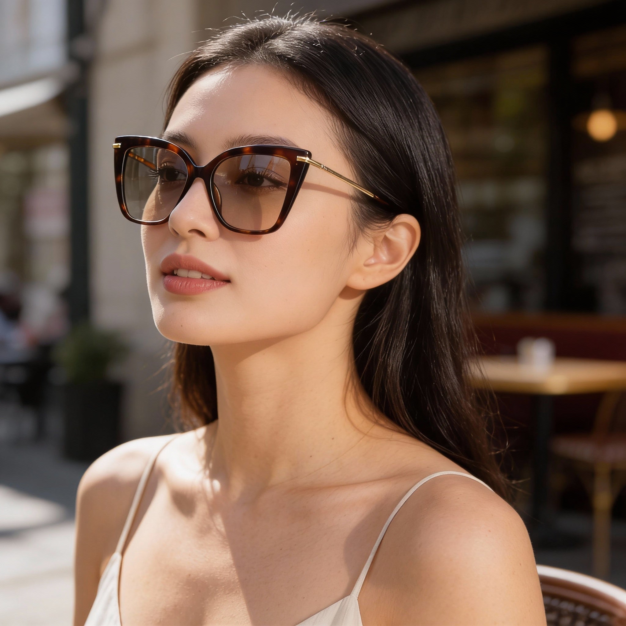 MaxMara MODERNO Women's Dark Havana Eyeglasses Frame 54-15-135, Photo 6