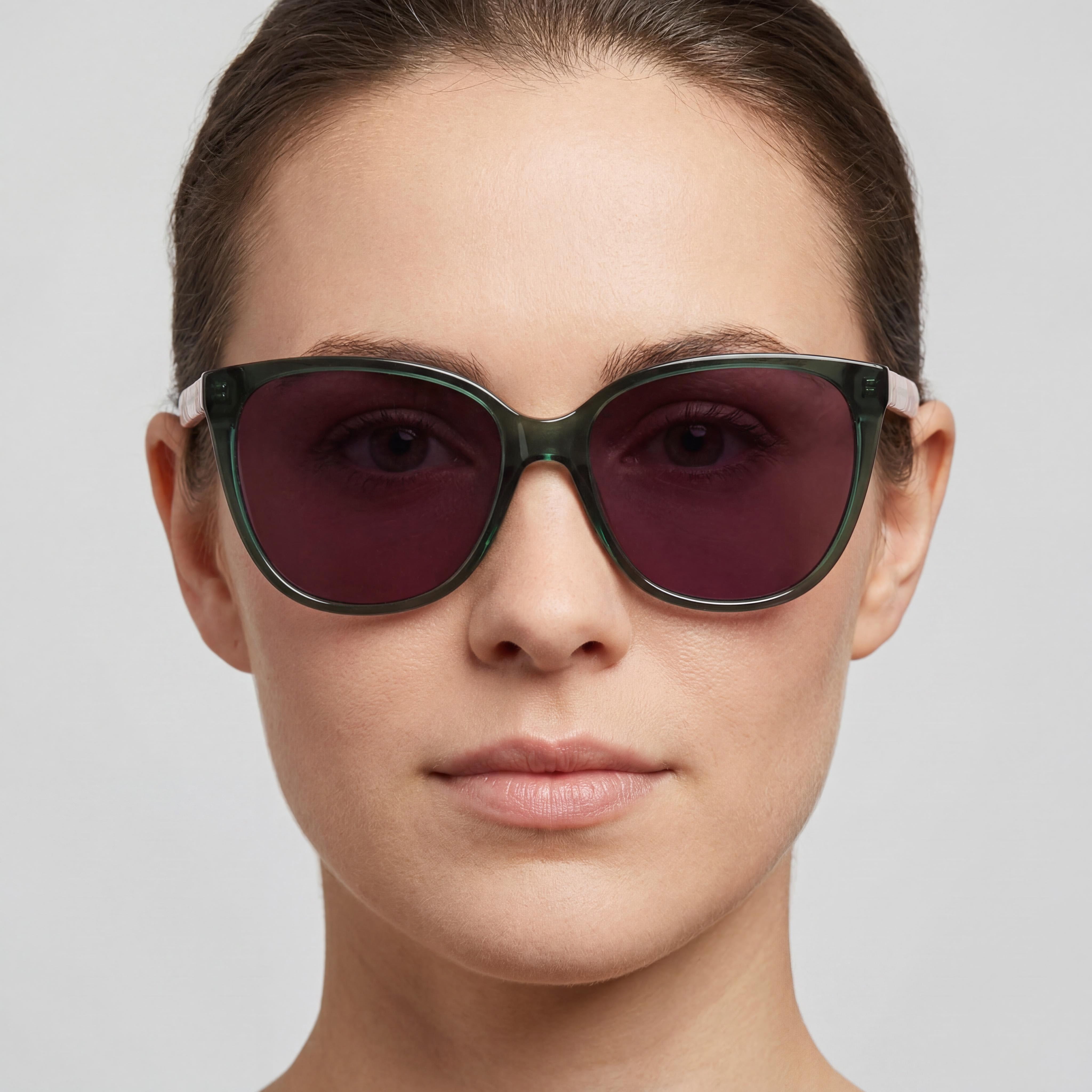 Anne Klein Ak7085 Women's Olive Crystal Acetate Frame Eyewear with 57mm Lens Width, 16mm Bridge, 140mm Temple Length, Photo 5