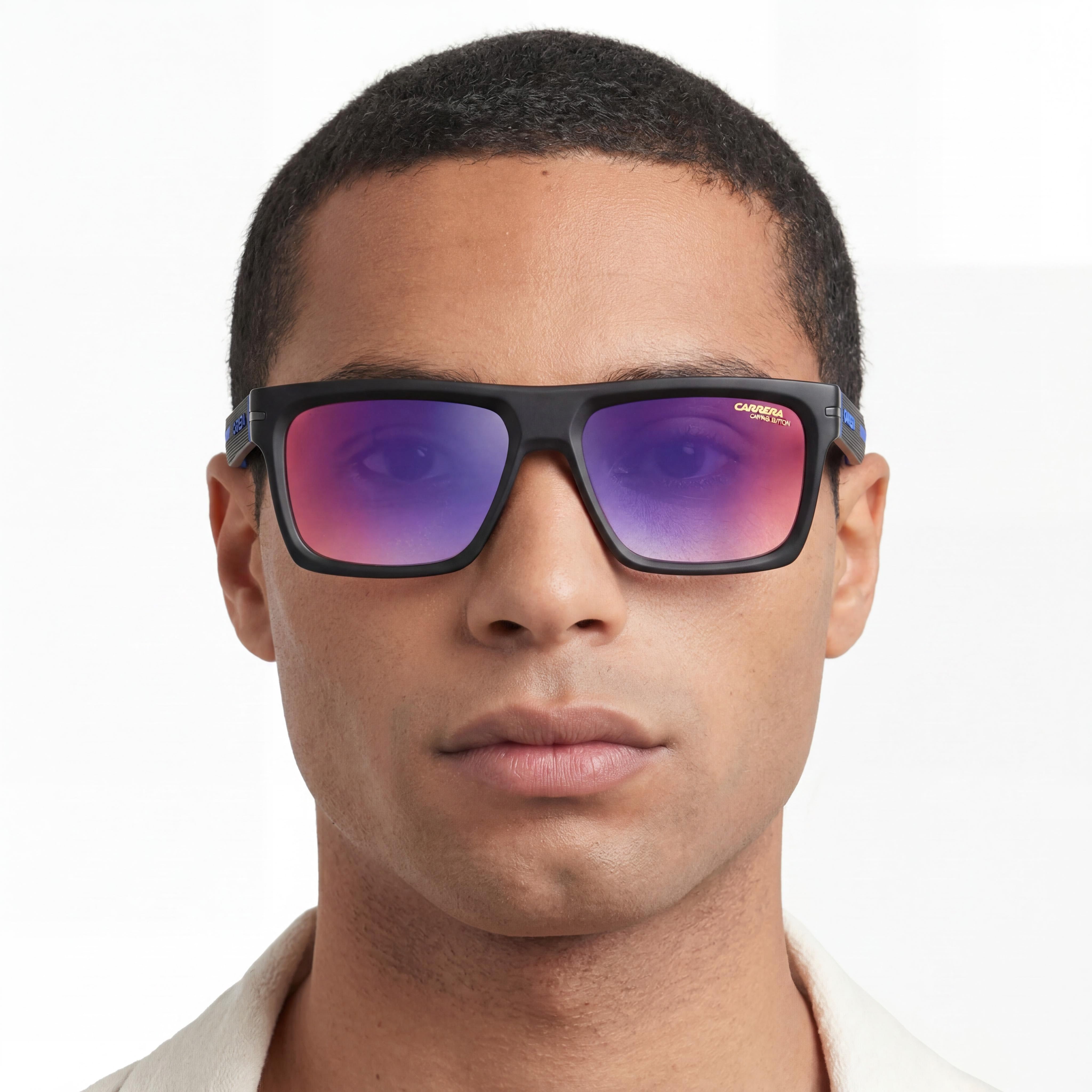 Carrera Carrera 4019/S Men's Festival Edition Black Blue Shaded Red Plastic UV Protection Sunglasses 58mm, Photo 3