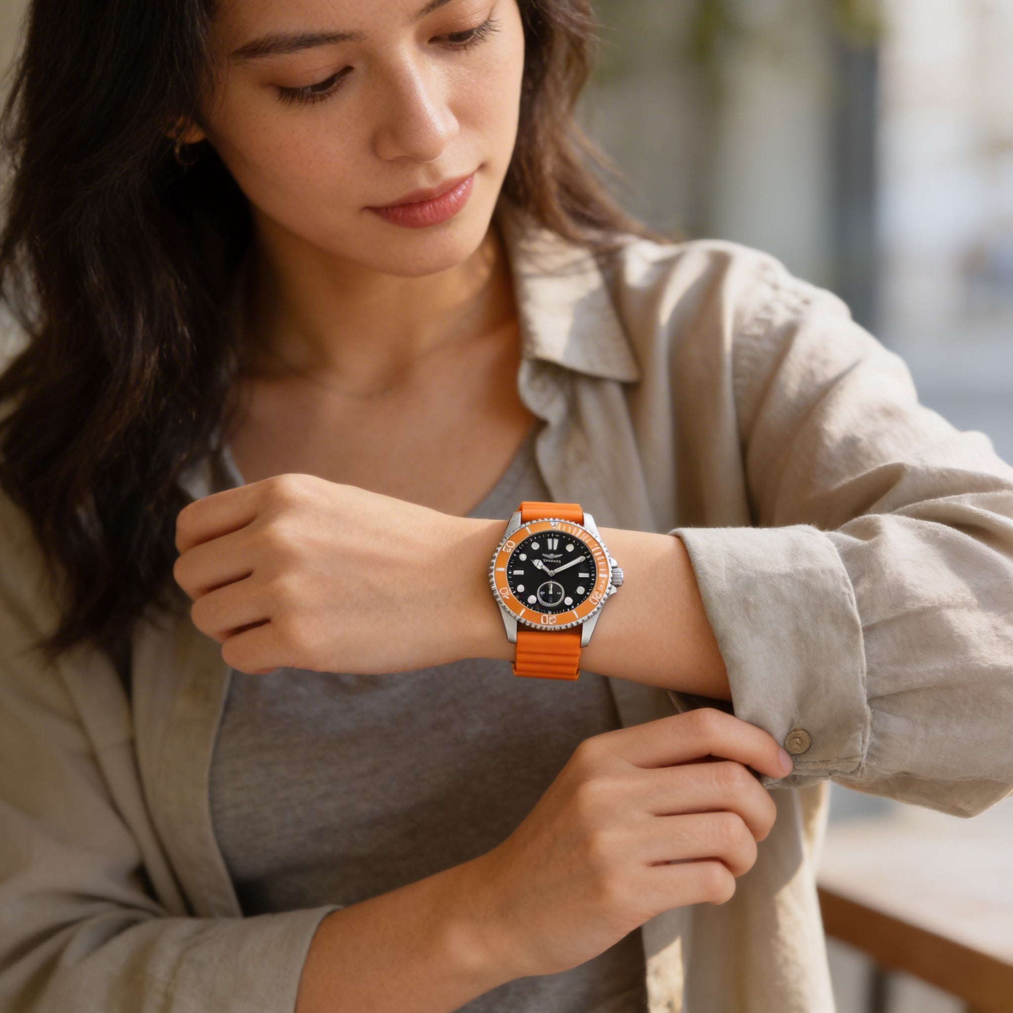 Reloj de cuarzo Invicta Pro Diver 49337 para hombre, caja de acero inoxidable plateada, esfera negra, correa de silicona, 43 mm, Photo 4