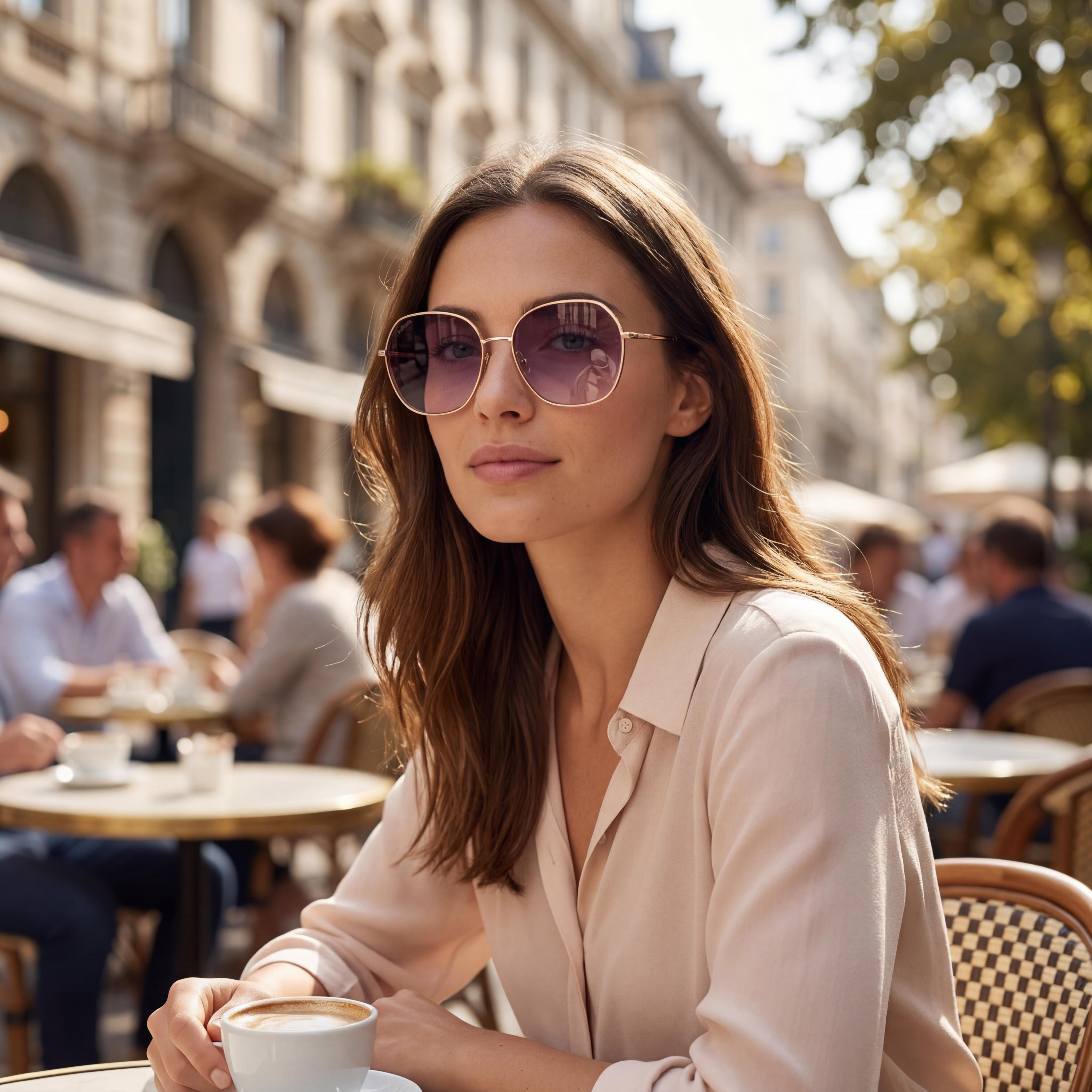 MaxMara Mm0096 Women's Acetate Frame Shiny Rose Gold Polycarbonate Eyeglasses Lens Width 57mm, Photo 6