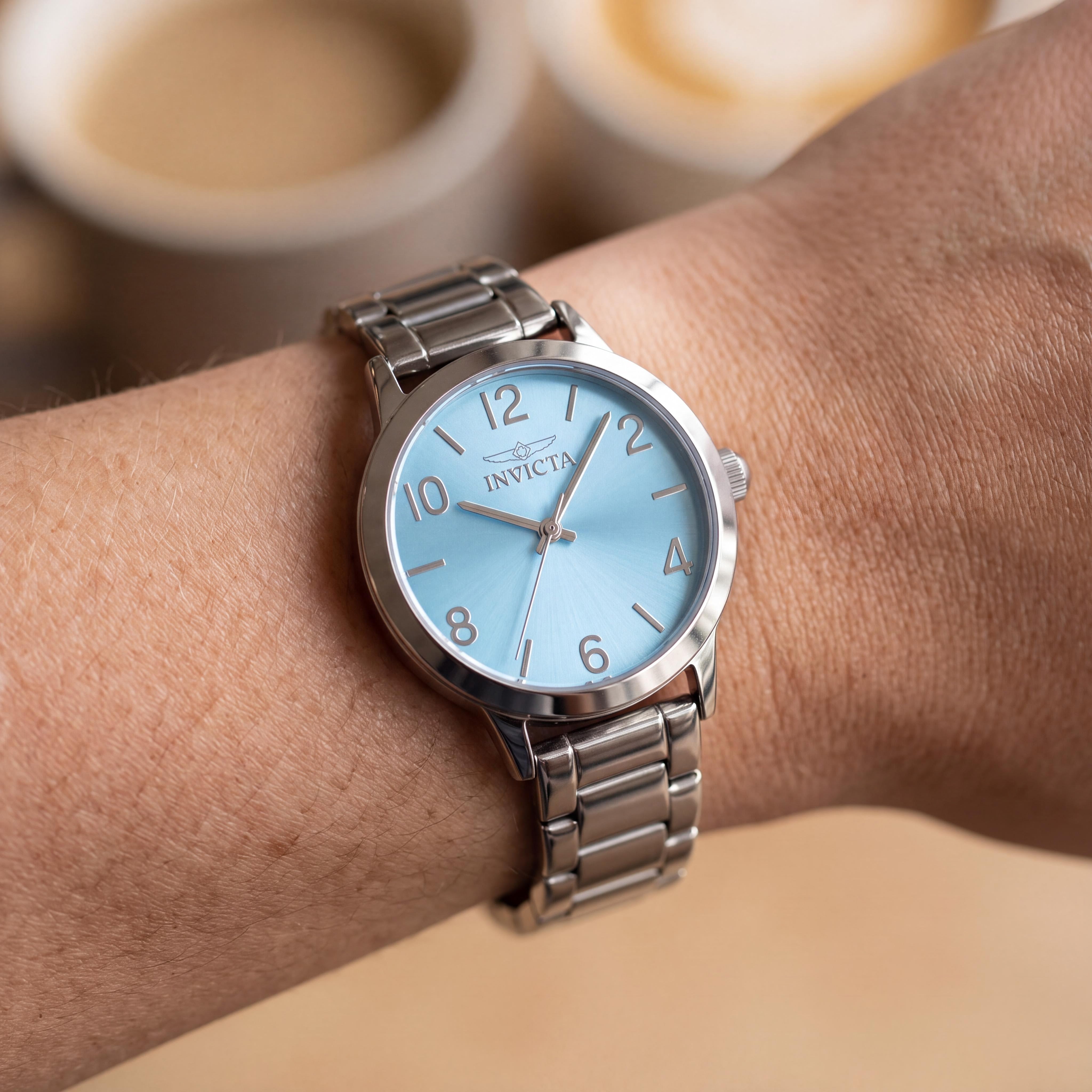 Invicta Wildflower 49086 Women's Stainless Steel Blue Dial Quartz Watch 34mm, Photo 3
