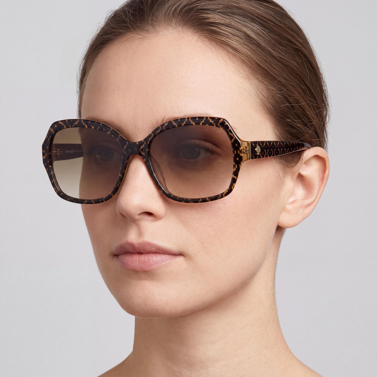 kate spade new york Amberlynn/S Gafas de sol de mujer con estampado Habana en plástico rosa y protección UV, no polarizadas, de 57 mm, Photo 4