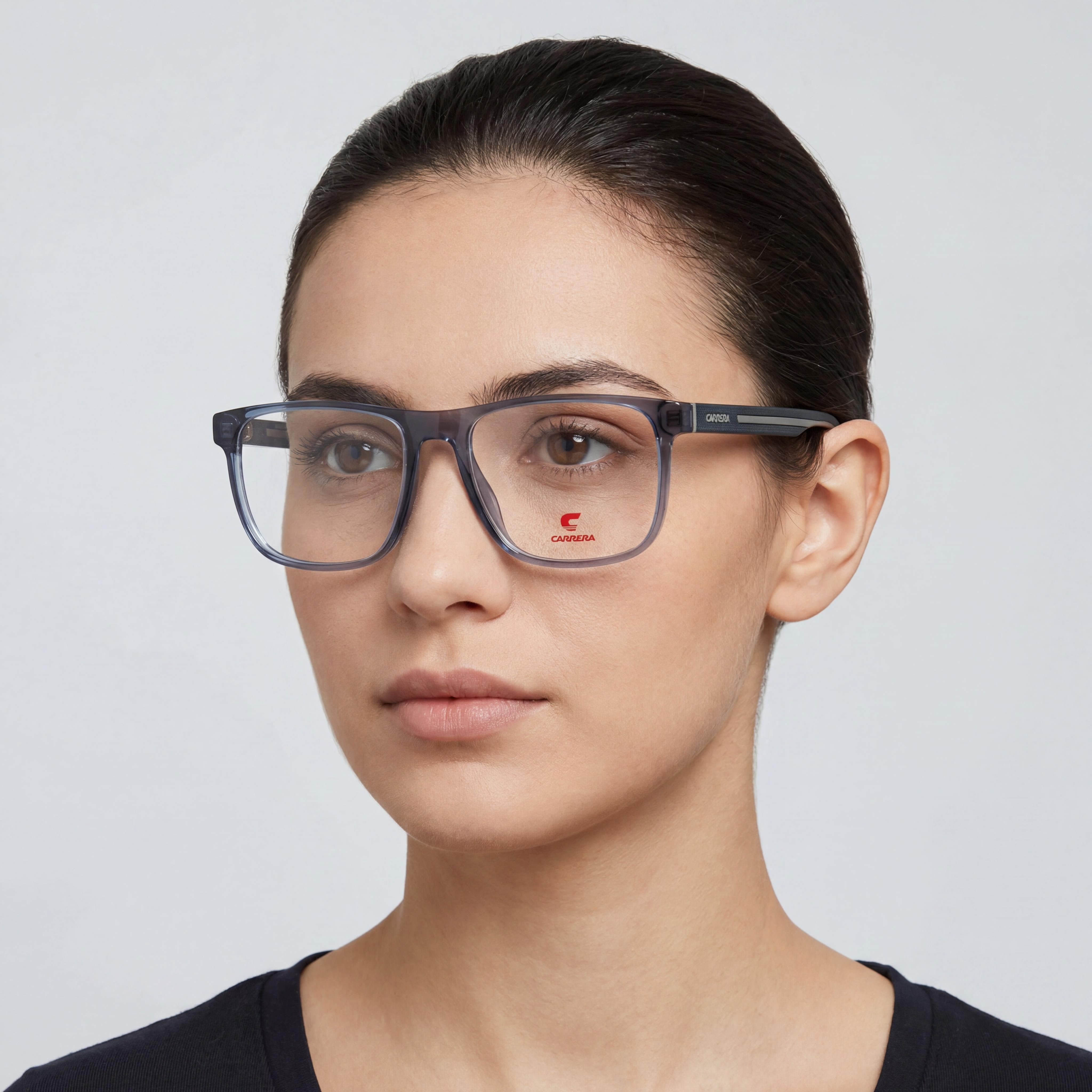 Carrera Modern 8892 Women's Sunglasses, Propionate Frame, Polycarbonate Lenses, Blue Grey, 55mm, Photo 3