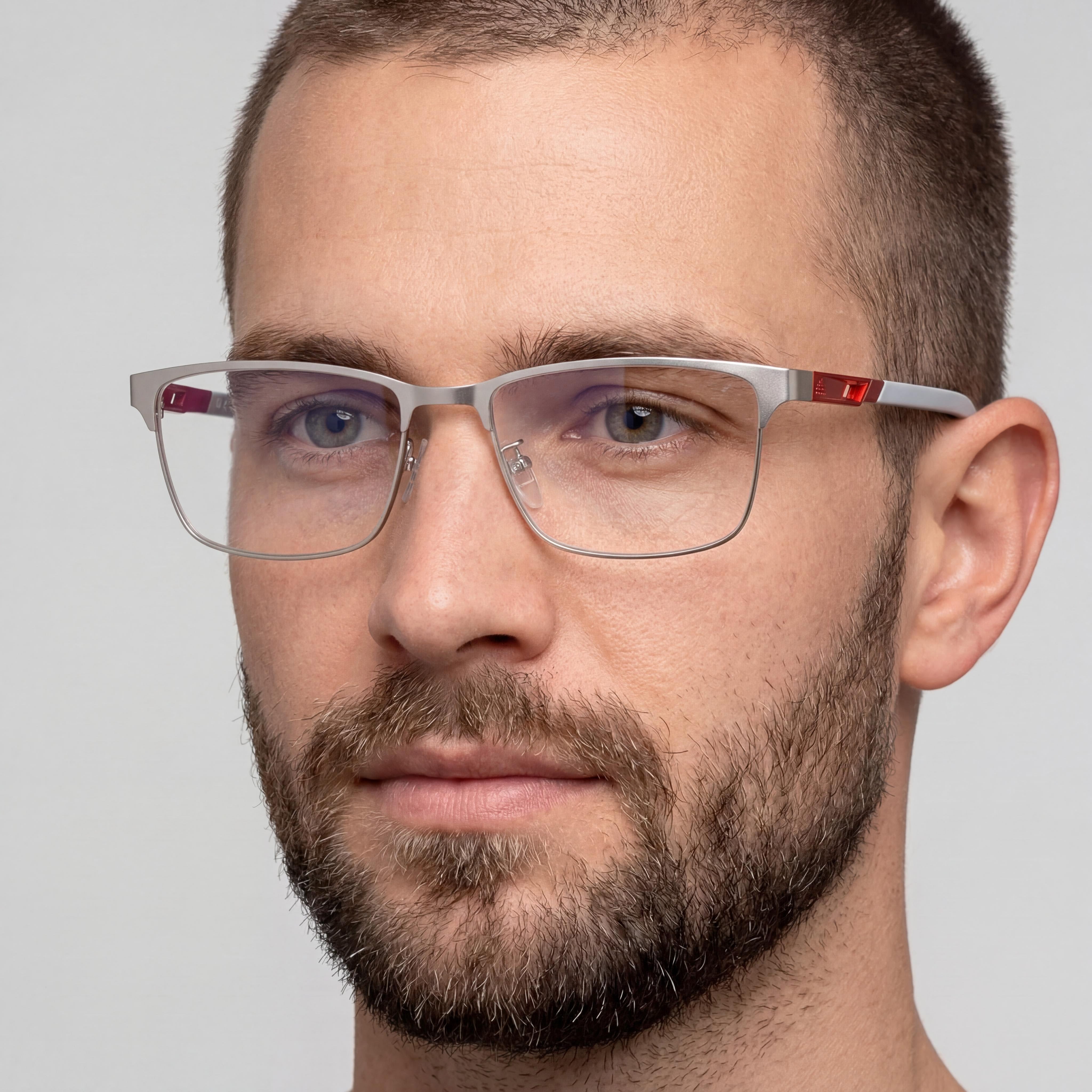 adidas Sp5024 Men's Metal Frame Matte Palladium Grey Non- Eyeglasses 55-17-140, Photo 4