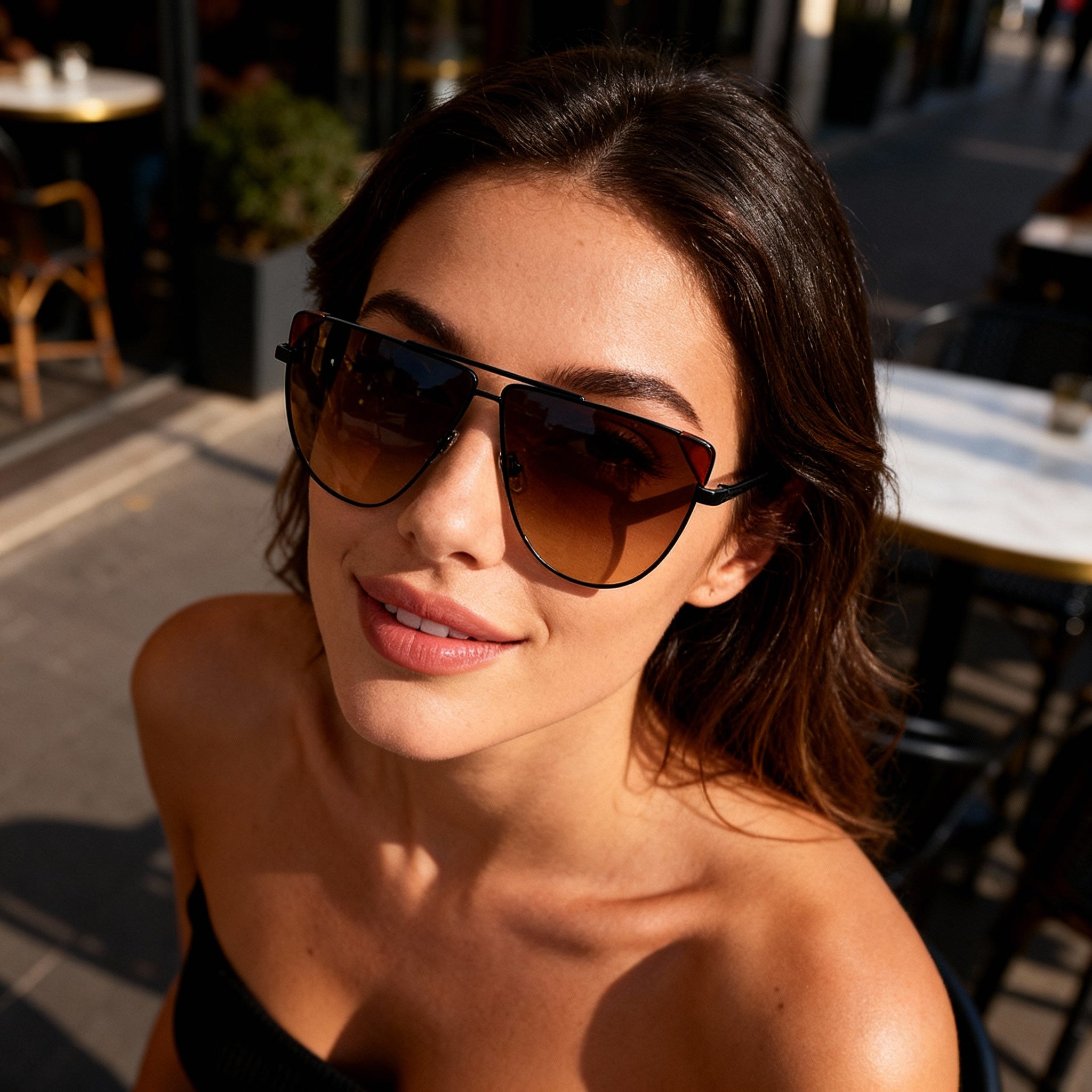 Victoria Beckham Modern VB239S Women's Metal Frame Tortoise Color Non-Polarized 63-9-140 Sunglasses, Photo 3
