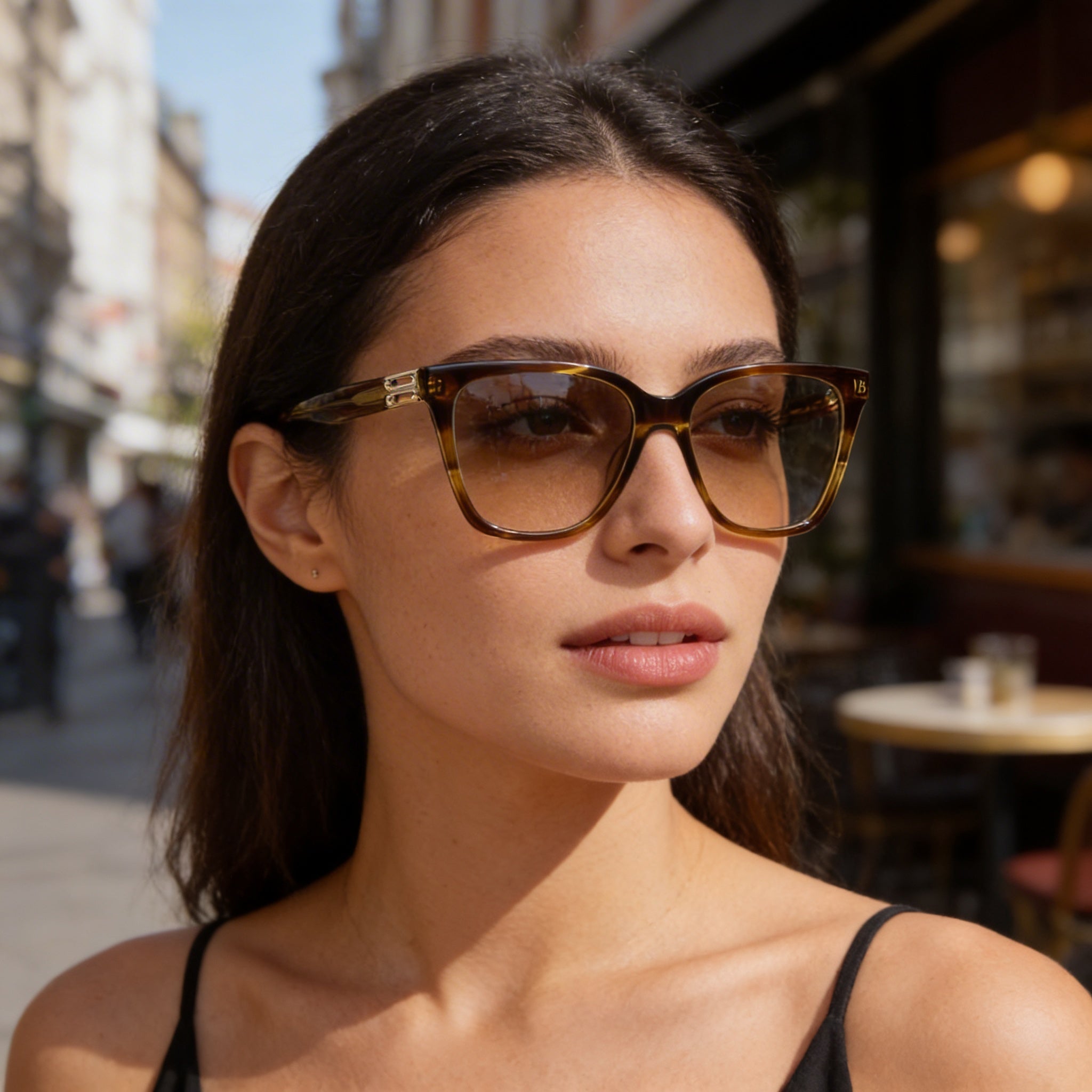 Victoria Beckham Vb2680 Women's Striped Khaki Ophthalmic Eyeglasses with 53mm Lens, 15mm Bridge, 140mm Temple, Photo 4