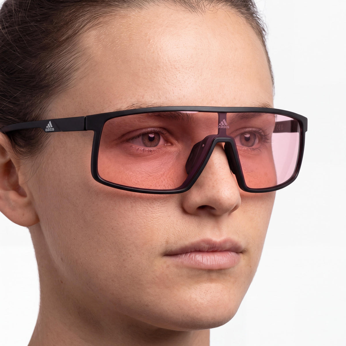 adidas Sp0057 Unisex Sunglasses, Matte Black Roviex Mirror, Injected Frame, Plastic Lenses, 140mm Temple, UV Protection, Photo 3