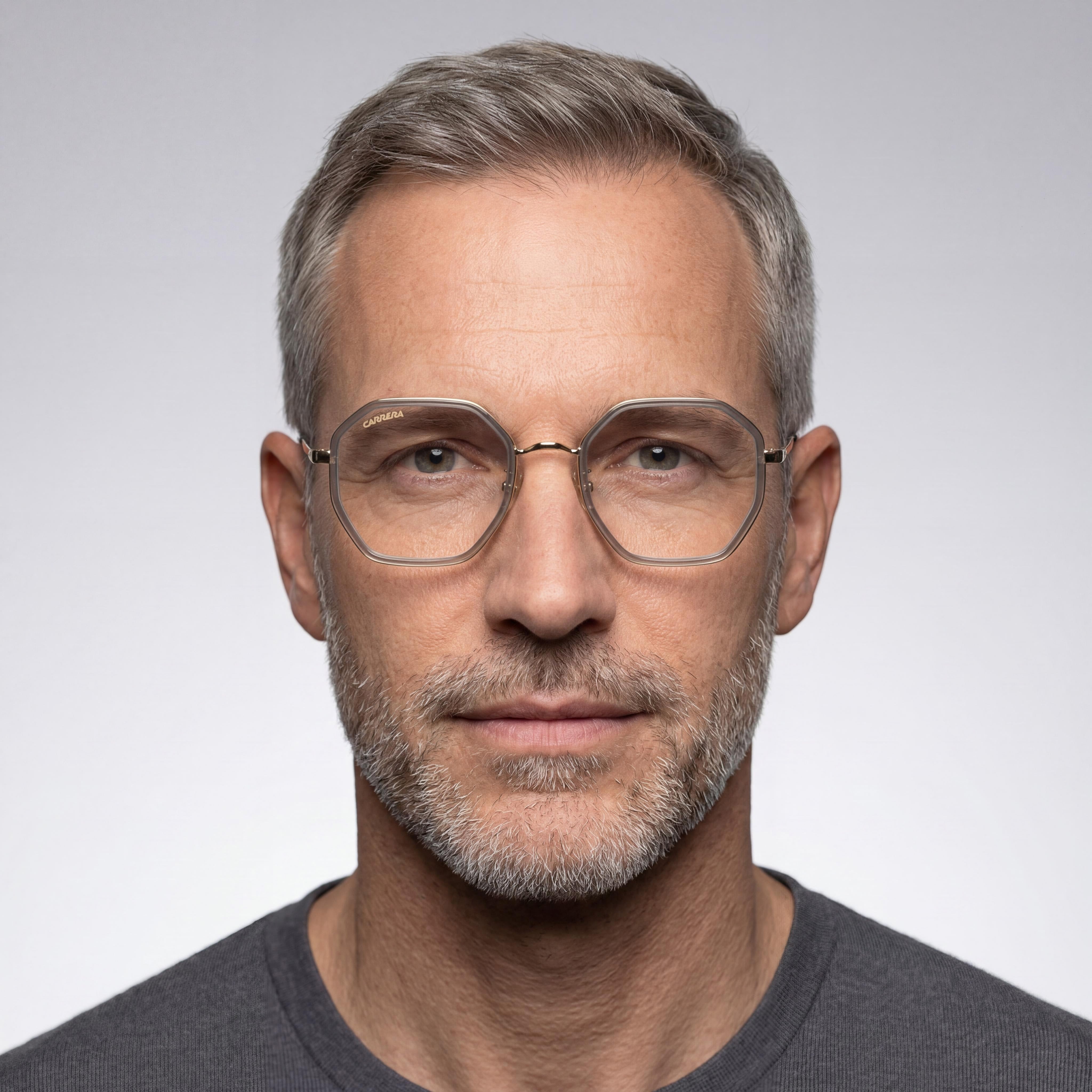 Gafas Carrera 3034 de acero inoxidable gris para hombre sin polarizar con lentes de demostración, tamaño 51-140-22mm, Photo 5